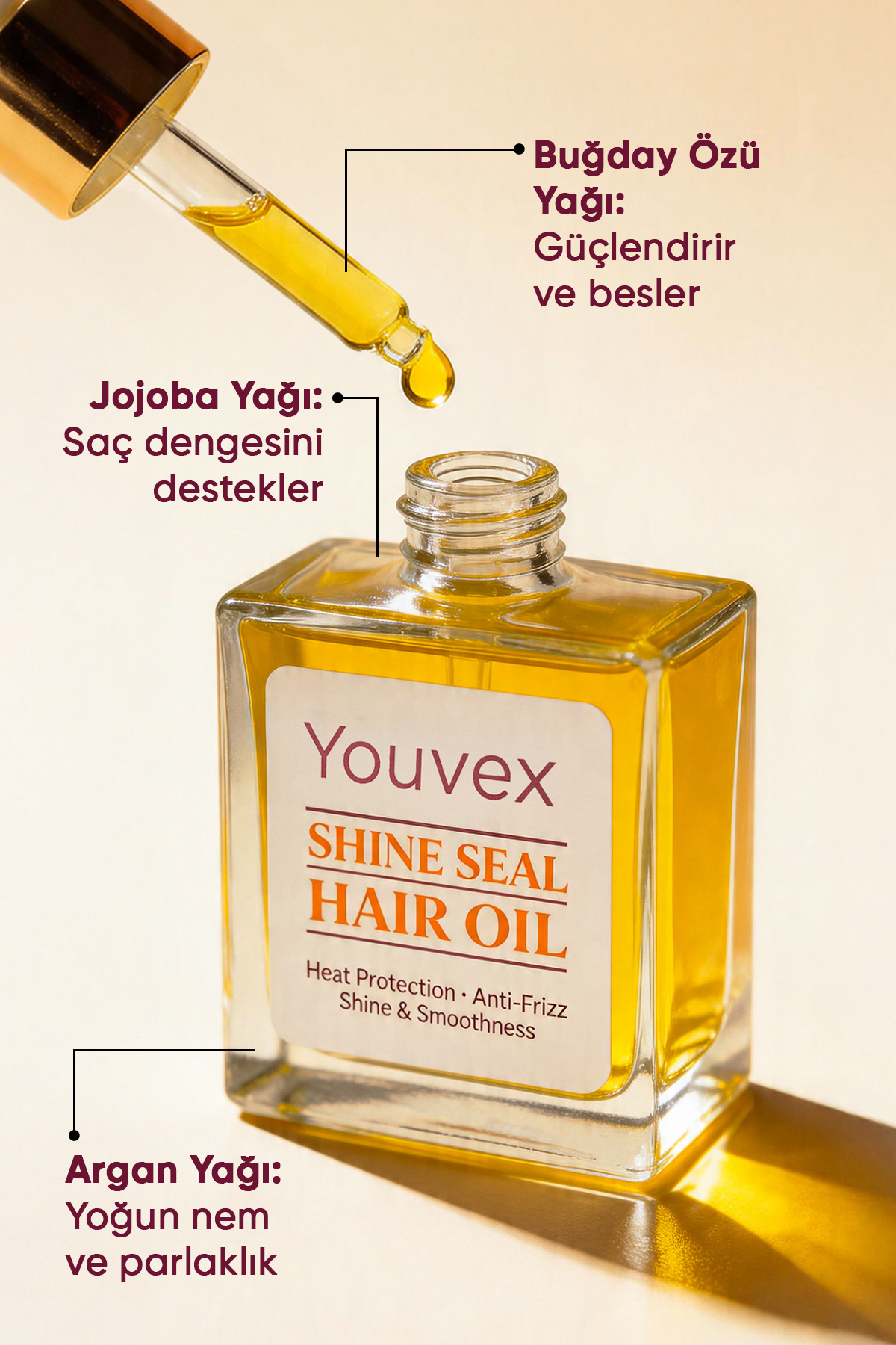 Shine Seal Saç Bakım Yağı 50 ml — 8684272194098 — تصویر 6 از 9