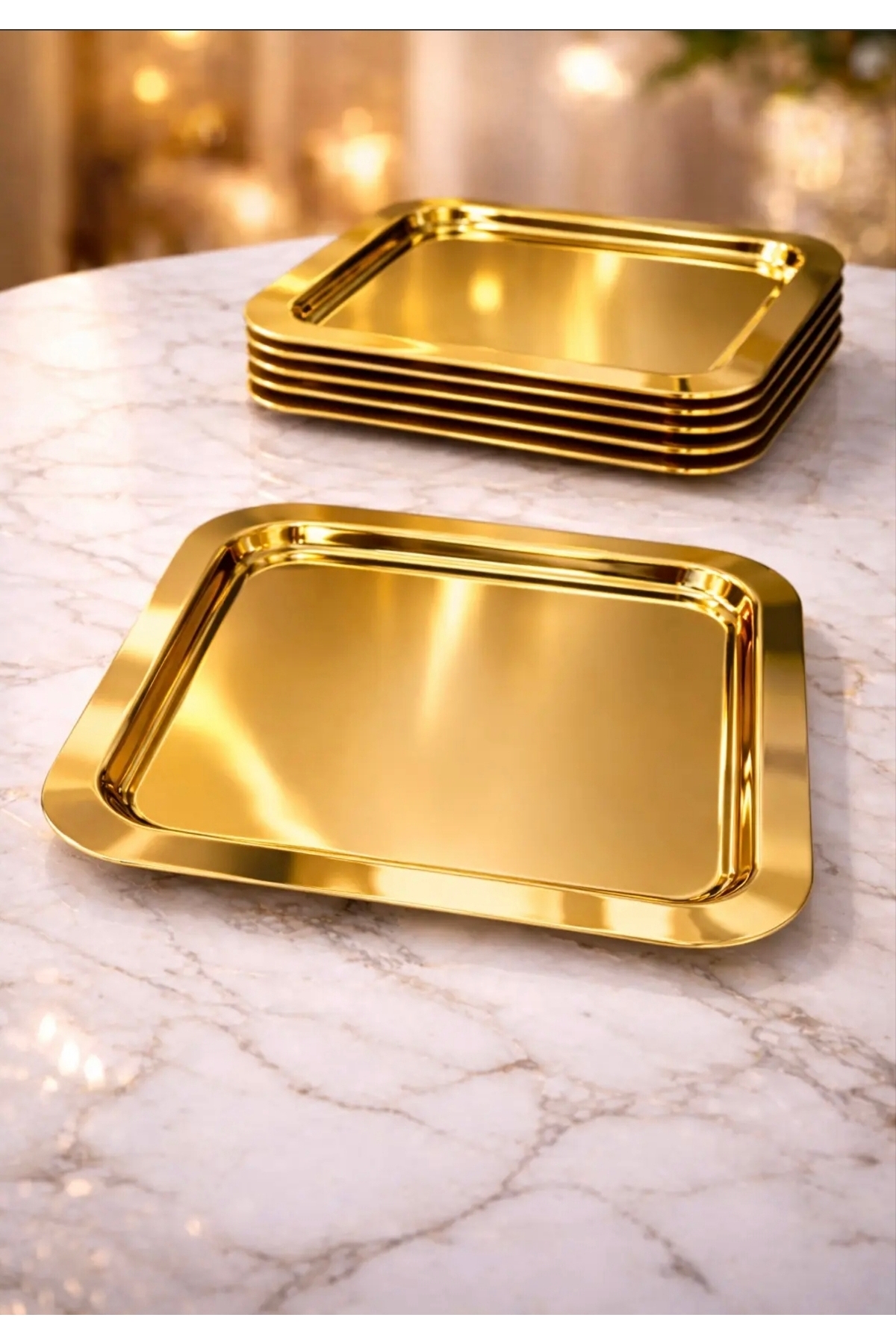 Fabrication STOKLAR AZALIYOR! 6'Lı Tek Taraflı Parlak Gold Düz