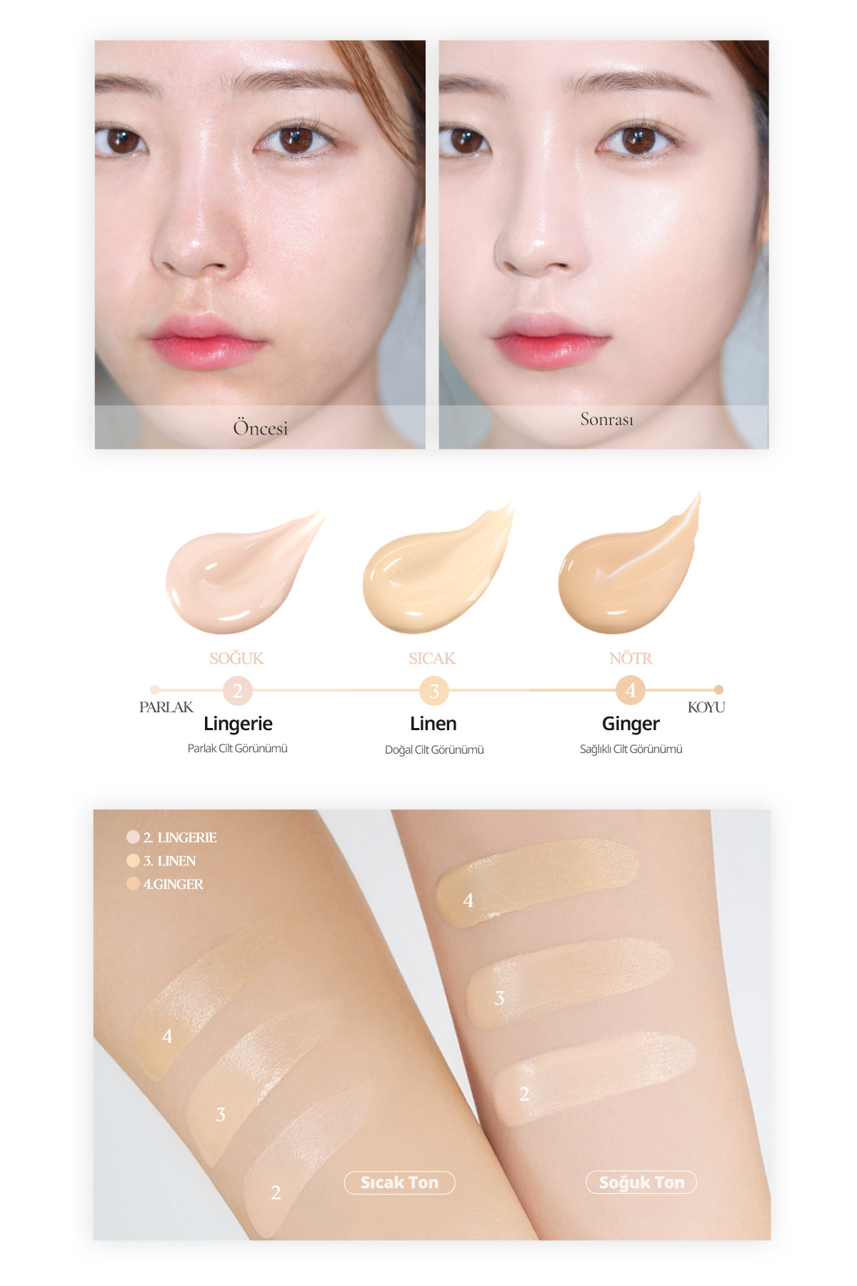 کوسن رطوبت رسان و براق کننده، کوسن براق + محافظ SPF50+ PA++++ 3، جنس کتان — زرد ۱۱۱۱۱۳ — تصویر 5 از 9