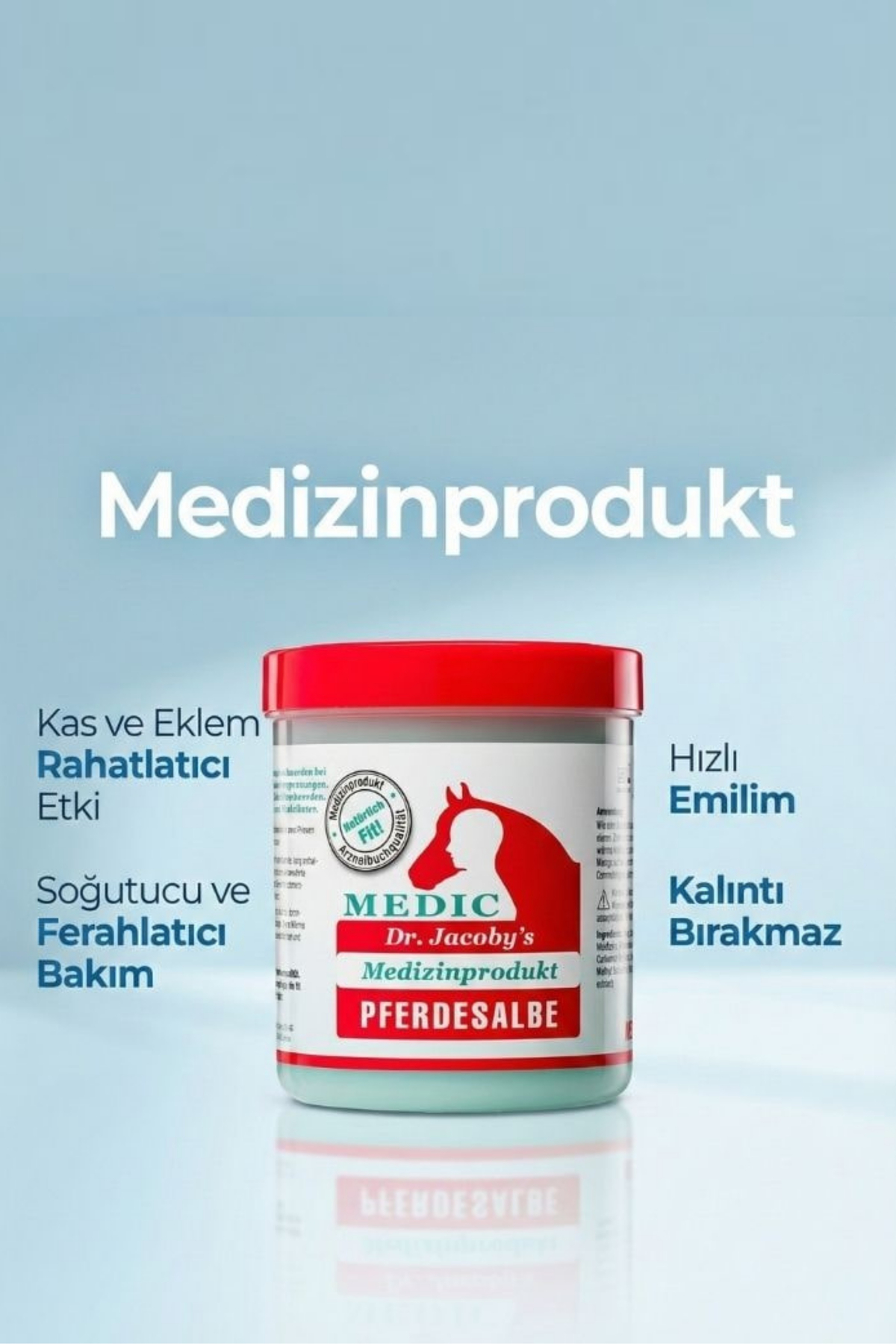 DR JACOBY'S Original Pferdesalbe Medic Medizinprodukt (AT KREMİ) — 836427389 — تصویر 2 از 6