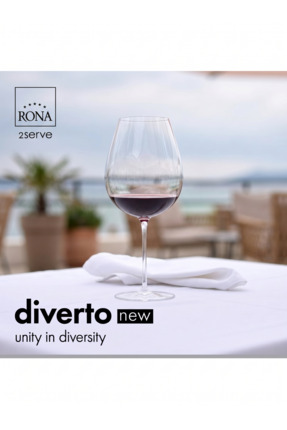 RONA Diverto Kırmızı Şarap Kadehi – 710 ml – 6’lı Set | Avrupa Üretimi İthal