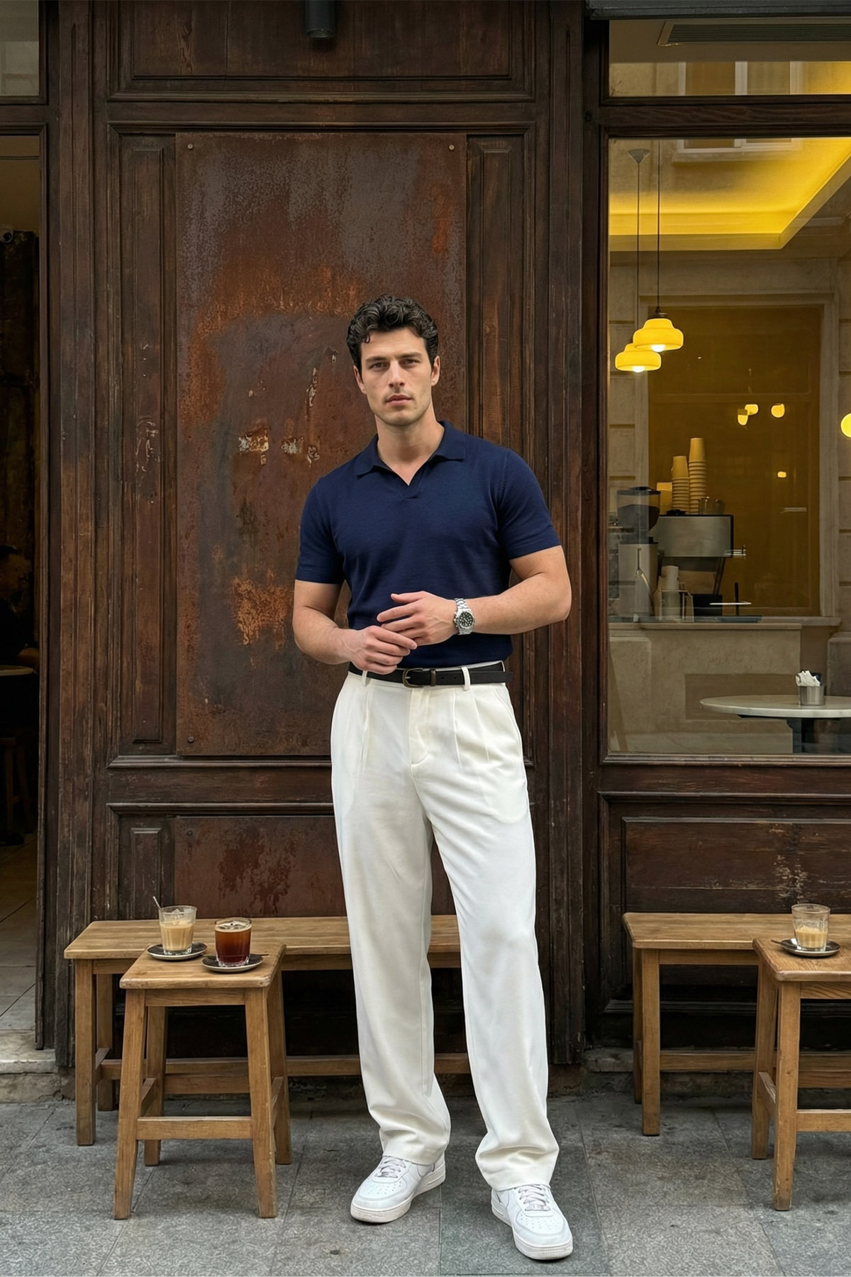 Livio Ferri  Erkek Kumaş Baggy Kalıp Pileli Pantolon - Görsel 2