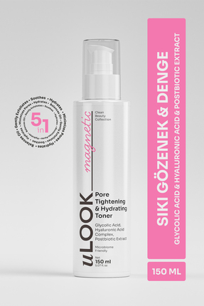 uLOOK Gözenek Sıkılaştırıcı & Nemlendirici Tonik 150 ml – Glikolik & Hyaluron...