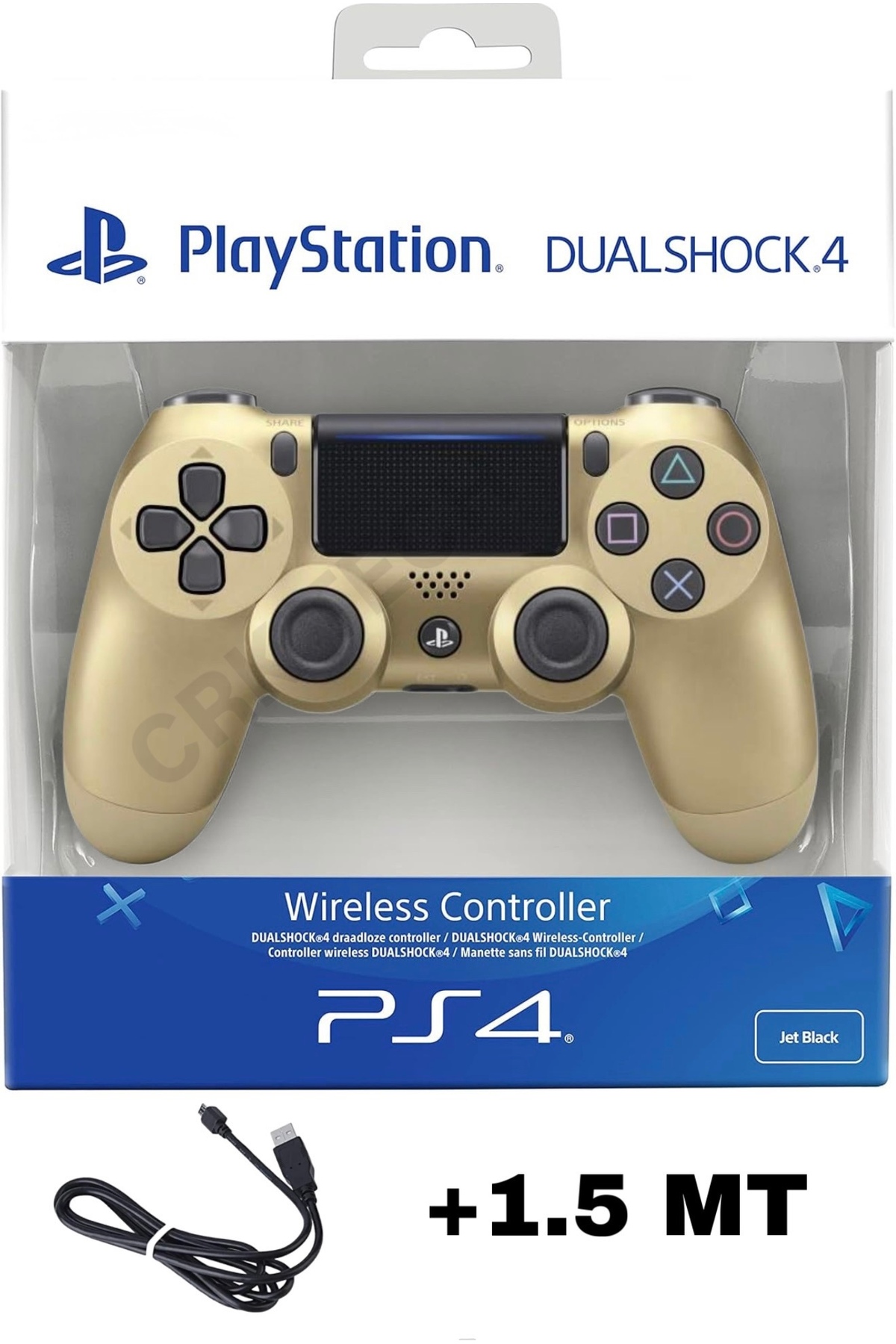 Playstation DualShock 4 Compatible V2 Refurbished Ps4 Joystick Pc + Ps4 ( 1.5MT CHARGING CABLE) GIFT