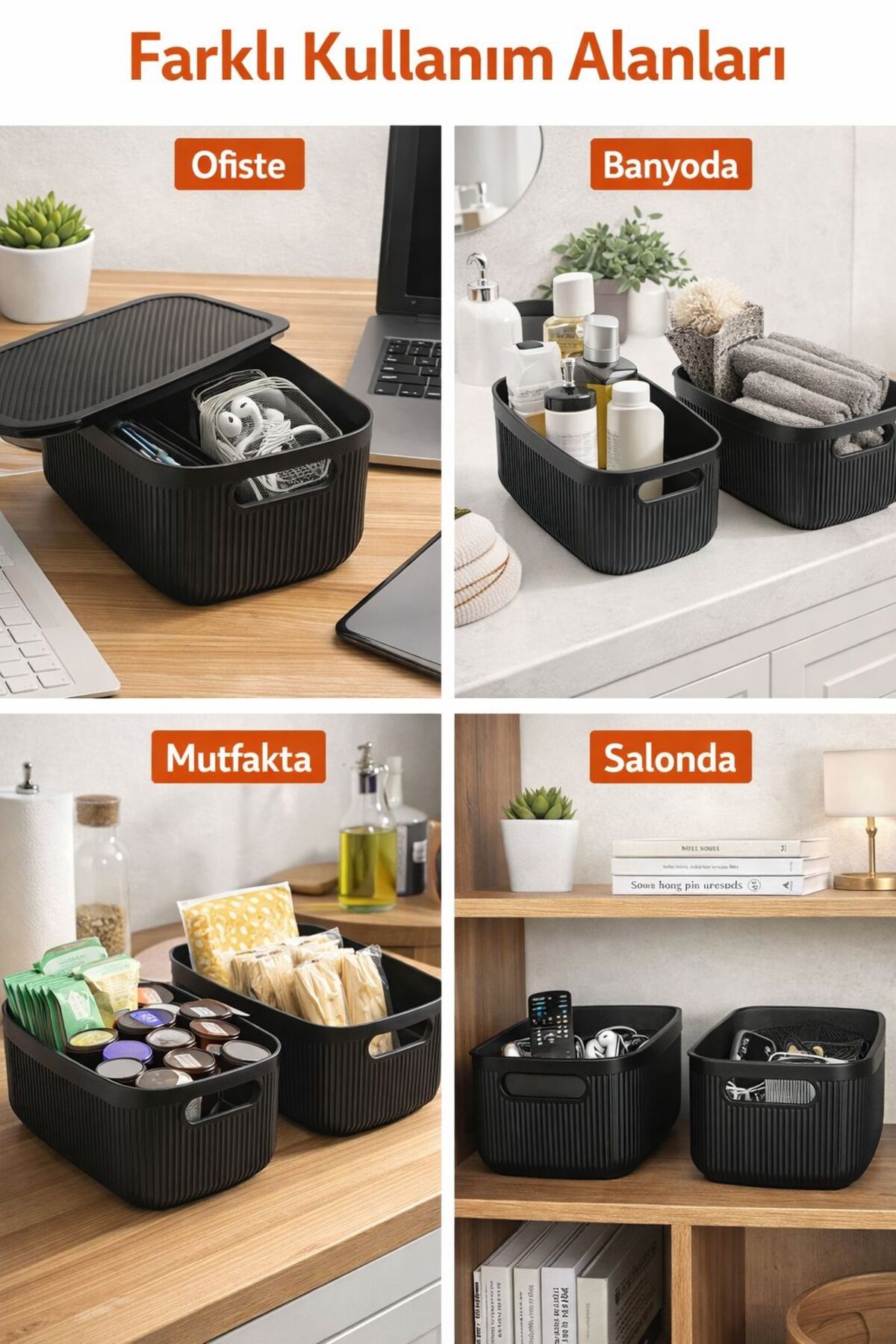 Okyanus Home Linea Smart Box Beyaz 2,4 Lt 2 Adet Kapaklı Çok