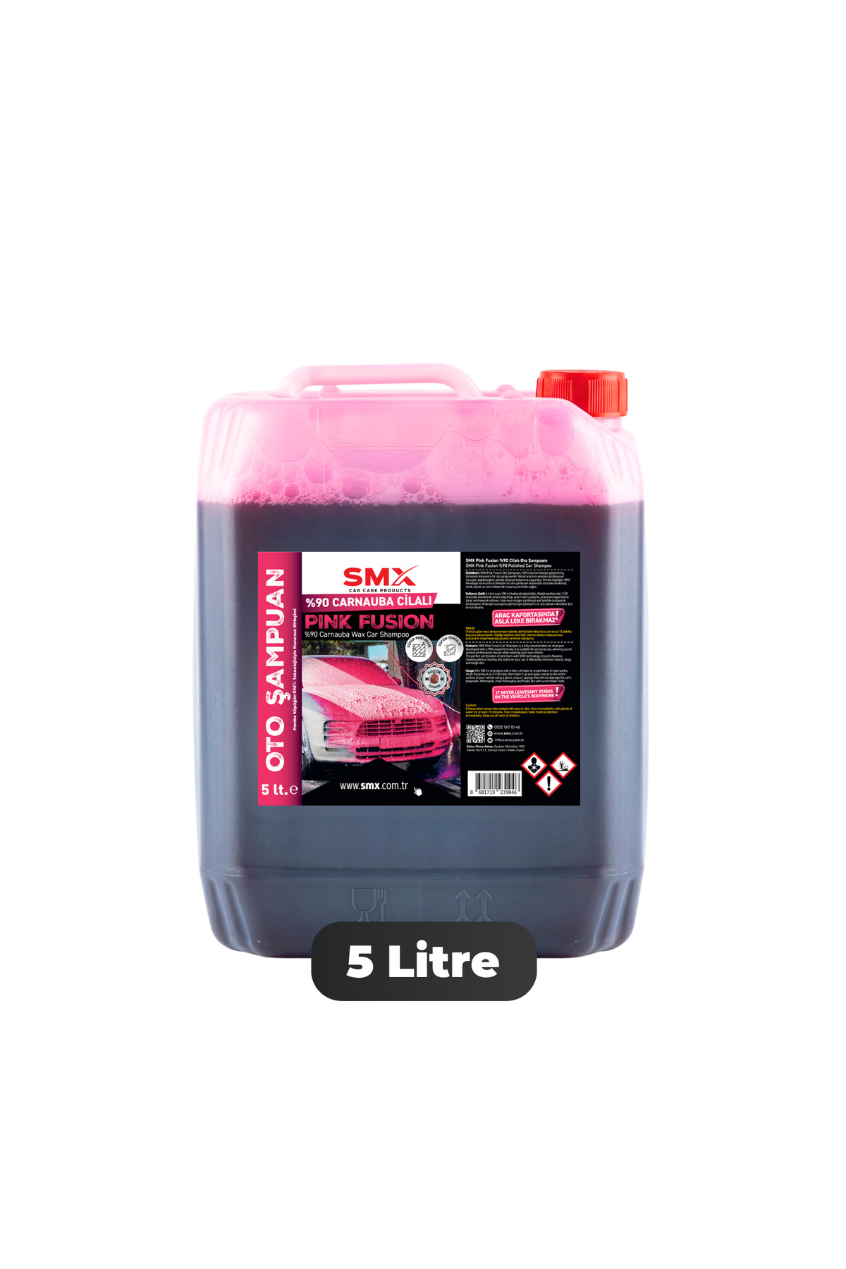 SMX %90 cilalı Pink Fusion Oto Şampuanı 5 lt - Fiyatı, Yorumları
