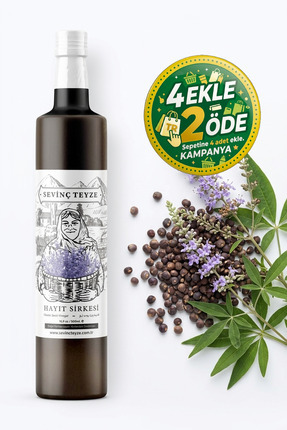 Sevinç Teyze Hayıt Sirkesi, Sultan Sirkesi Doğal Fermantasyon Chaste Seed Vin...