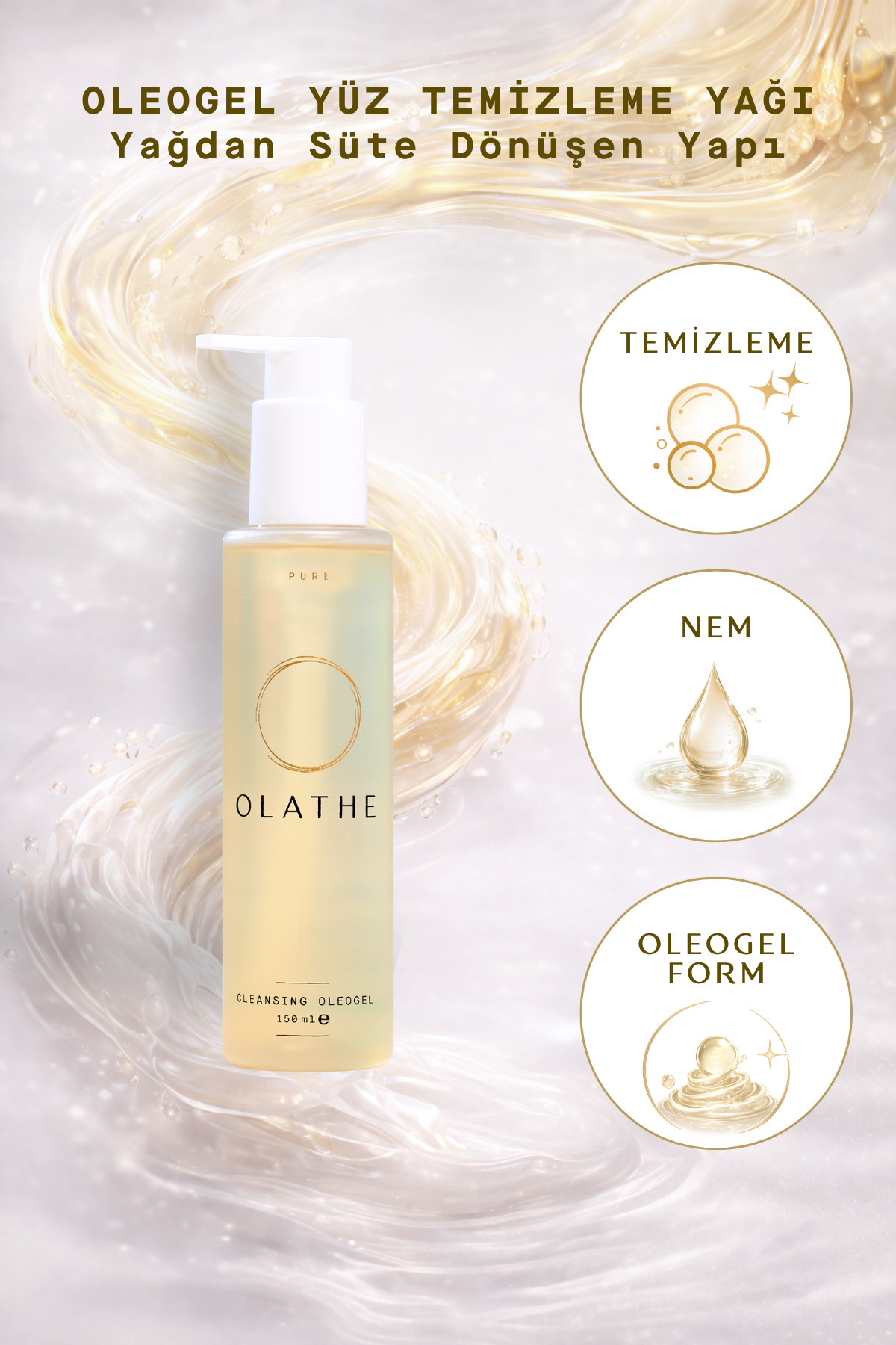 OLATHE Pure Cleansıng Oleogel - Salisilik Asit İçeren Yüz Temizleme Yağı — Pure1