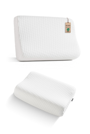VİSCOTEX Relaxfit Çift Boyun Destekli Visco Ortopedik Yastık, 58x38x12/10cm, ...