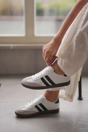 SOLAZER Kadın Beyaz Günlük Sneaker