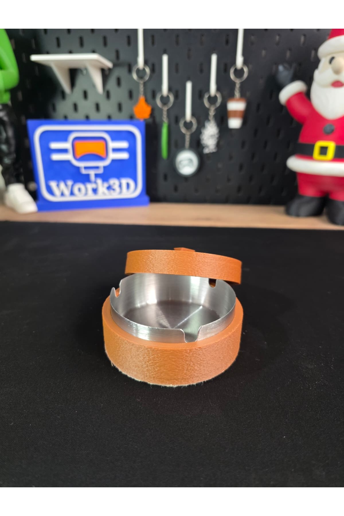 WORK3D Premium Kokusuz Küllük Kutusu – Metal Küllük Dahil, Sessiz