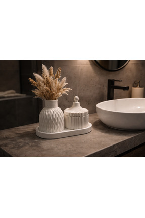 Taştozuobjeler Dekoratif Pure Harmony Banyo Seti | Modern Ev & Ofis Dekorasyo...