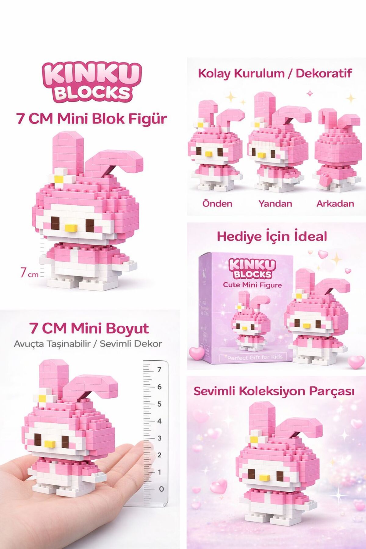 Boxed Block-Puzzle- Puzzle-3D Intelligence Enhancer -Mini Cute Figures Miniature