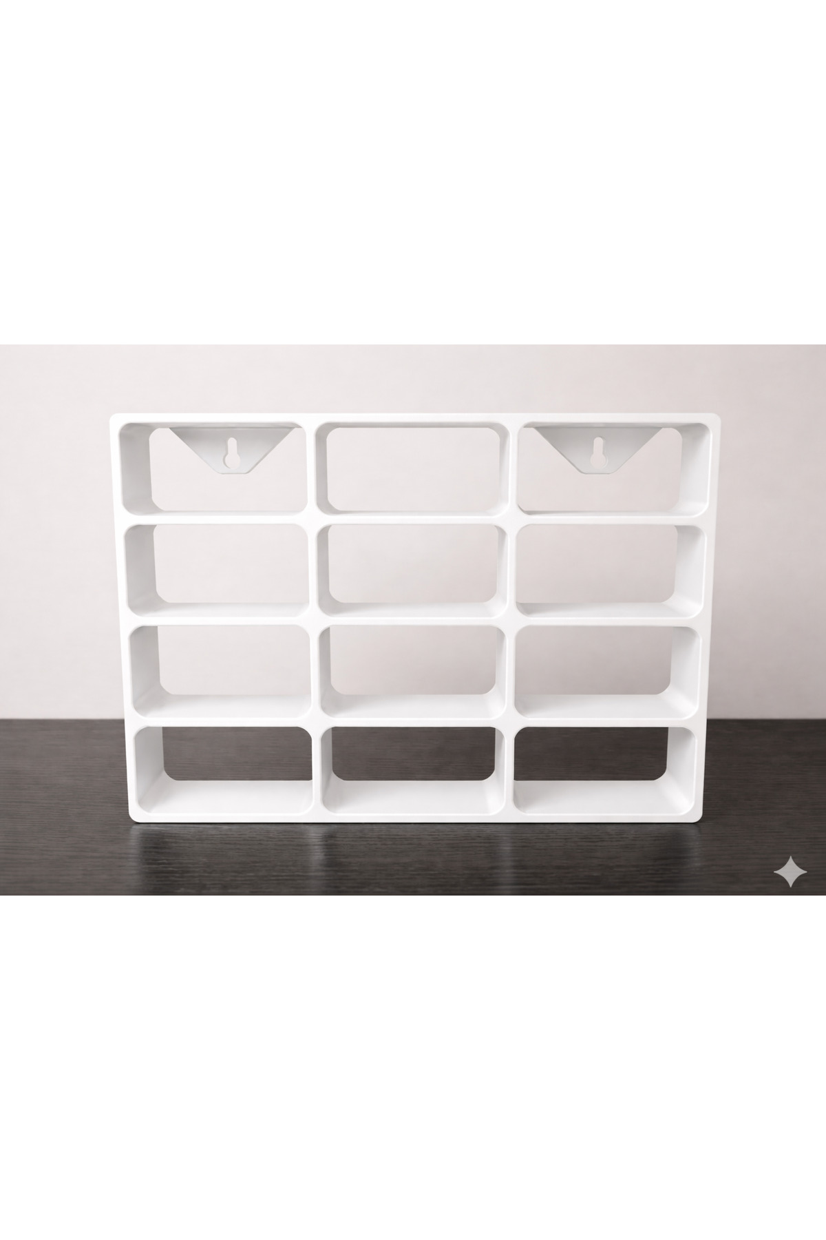 1/64 SCALE DIECAST MODEL VEHICLE DISPLAY SHELF (12 VEHICLES) - WHITE