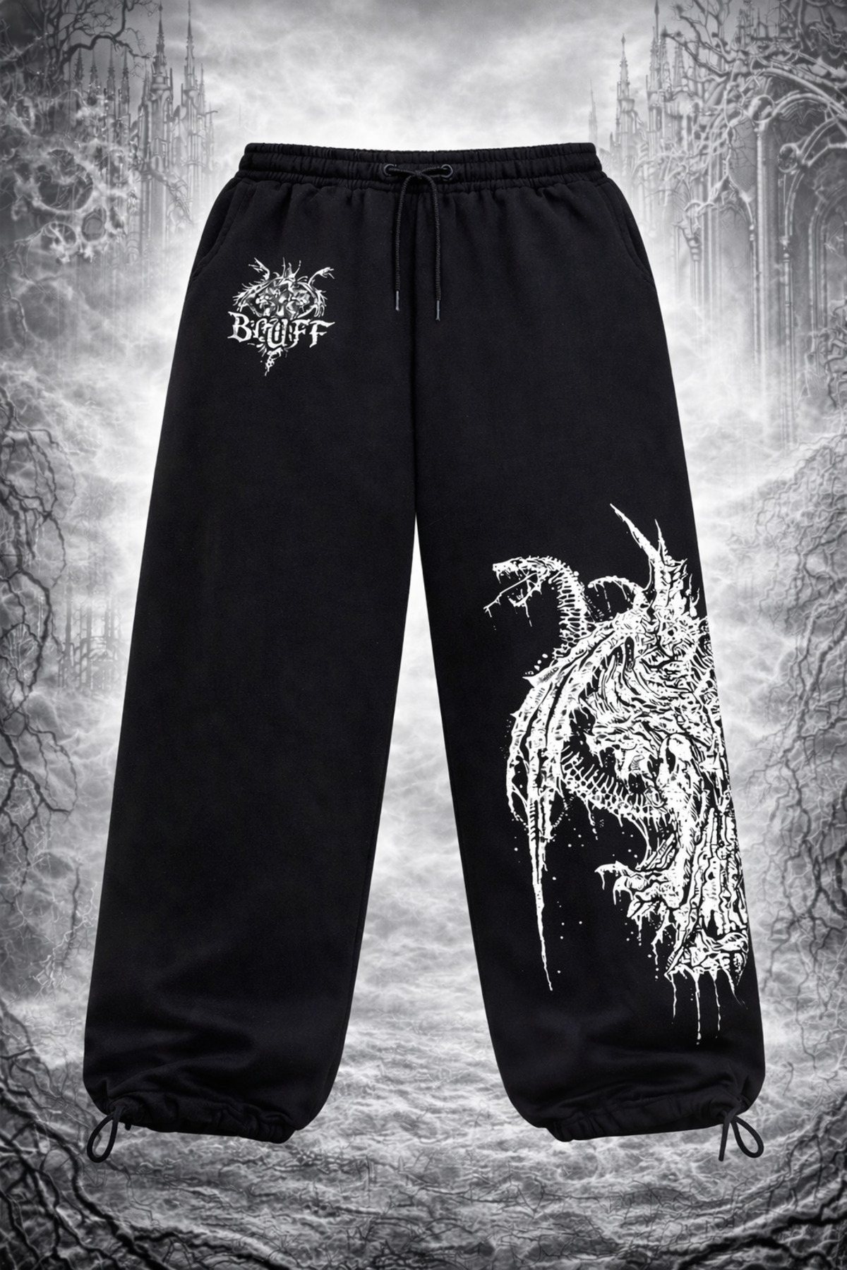 Bluff Büyük Beden Oversize Gotik Eşofman Altı
