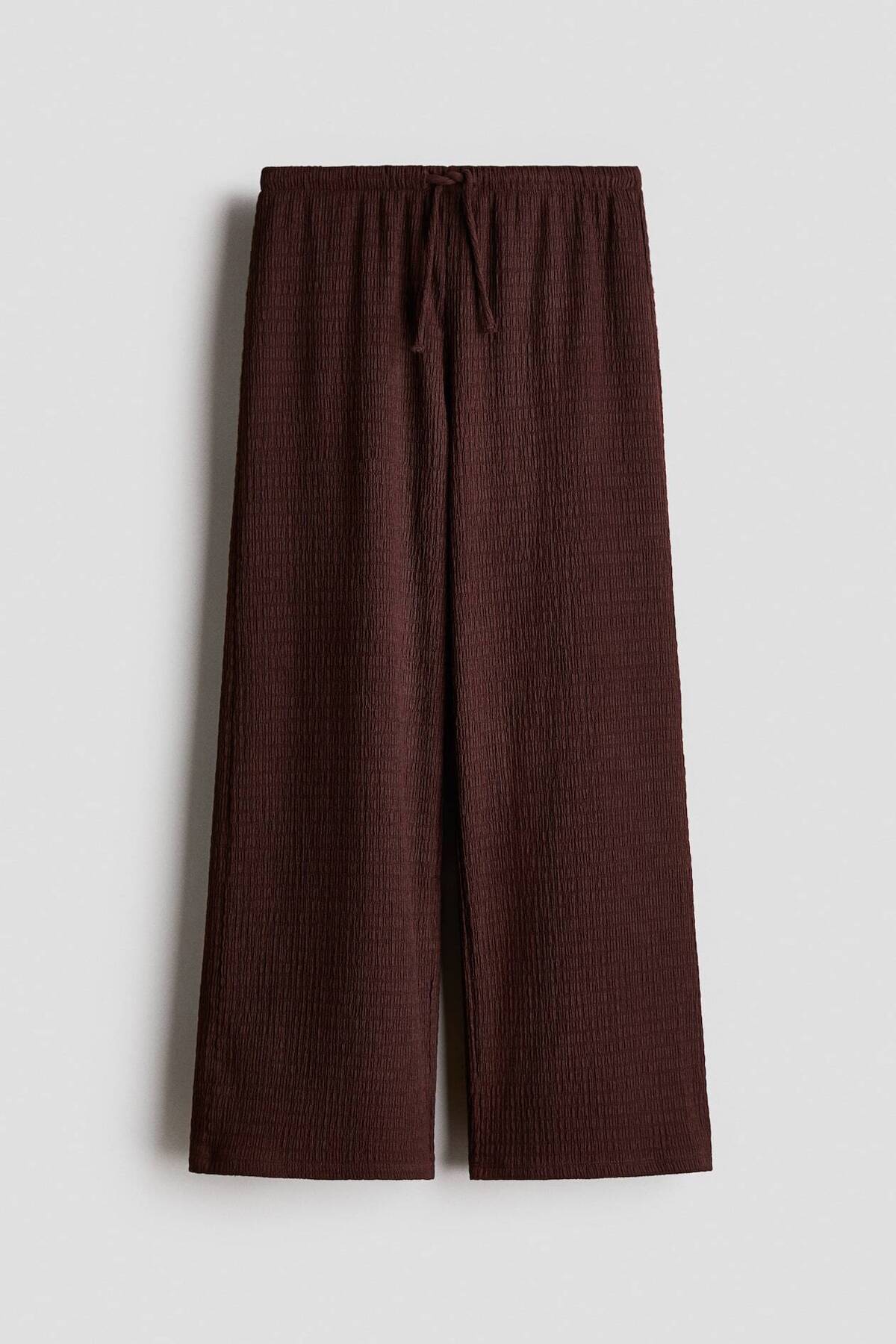 شلوار جرسی بافت‌دار اچ اند ام شلوار H&M