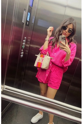 MelsandMano Kanvas Mini Mono Bag Kişiye Özel Harfli Kadın El çantası
