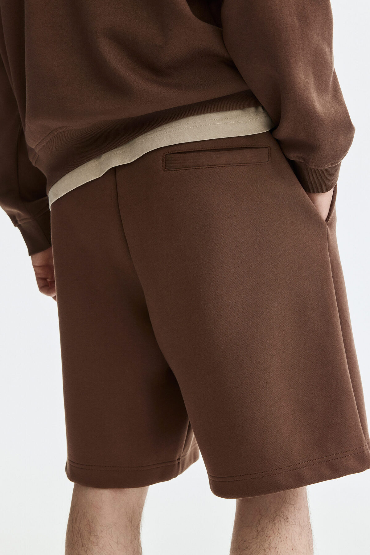 H&M İnterlok Şort Relaxed Fit görsel 5