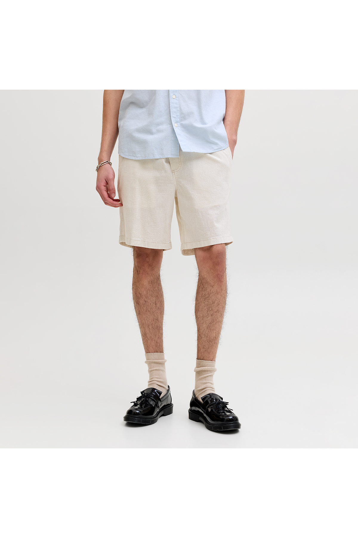 شلوارک مردانه جک اند جونز مدل Jaiden Breeze Jogger (رنگ کرم روشن) جک اند جونز شلوارک برمودا Jack & Jones