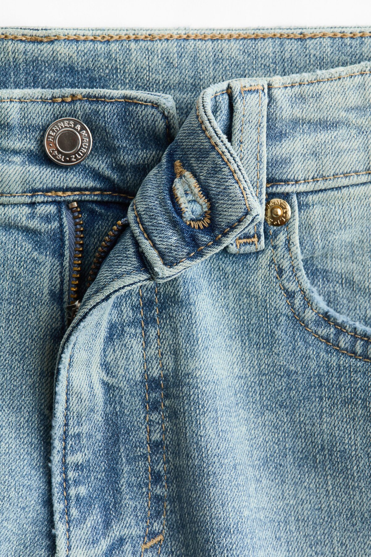 H&M Flared Regular Waist Ankle Jeans görsel 6