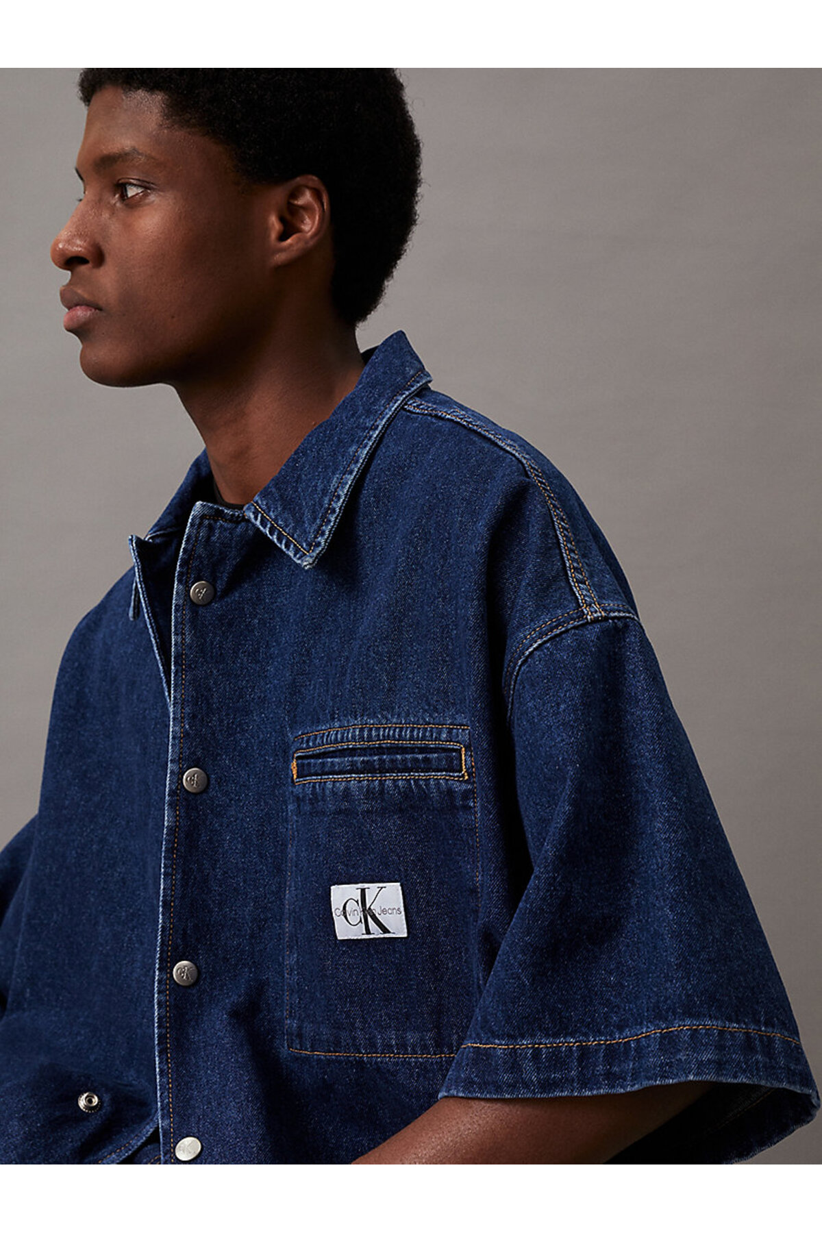 Calvin Klein  Jeans Normal Erkek Denim Gömlek J30J3248681BJ - Görsel 3