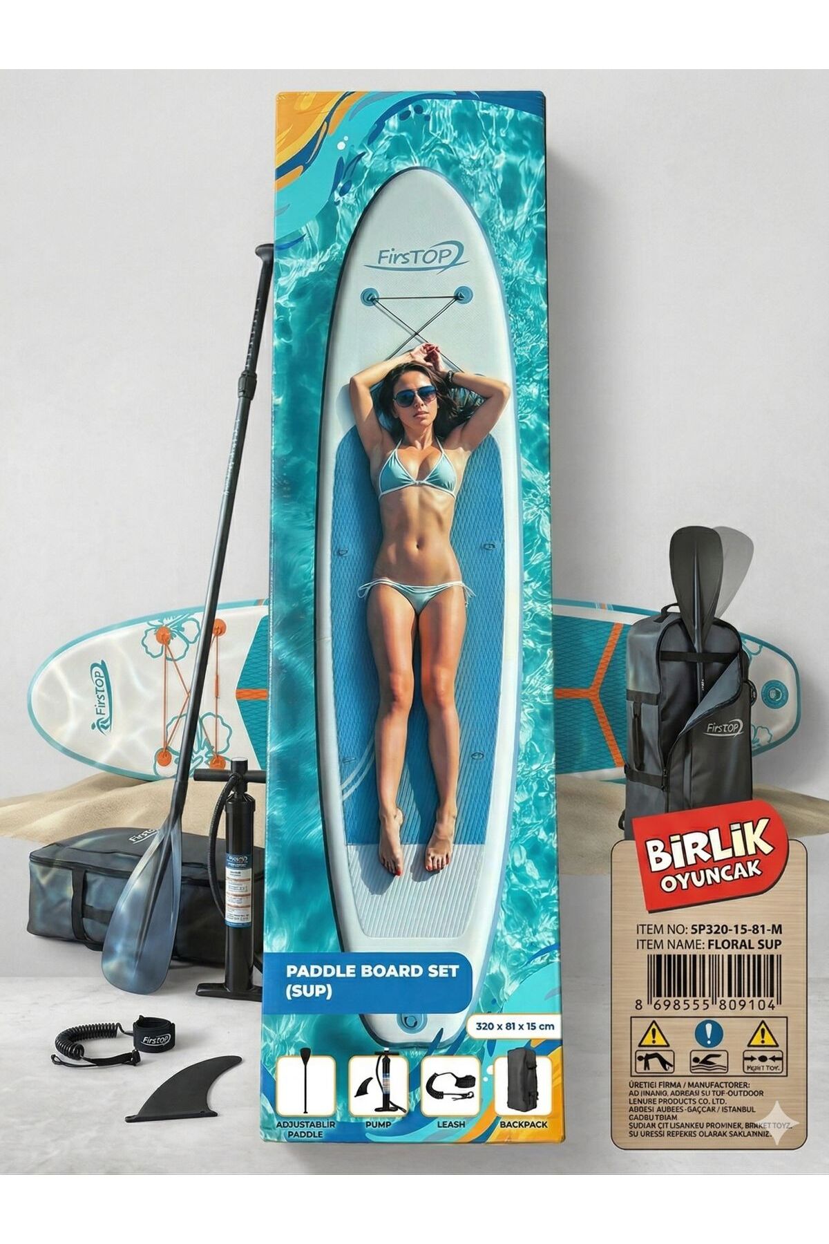 Birlik Oyuncak Firstop Şişme SupPaddleBoardSeti (SUP) SUP BOARD