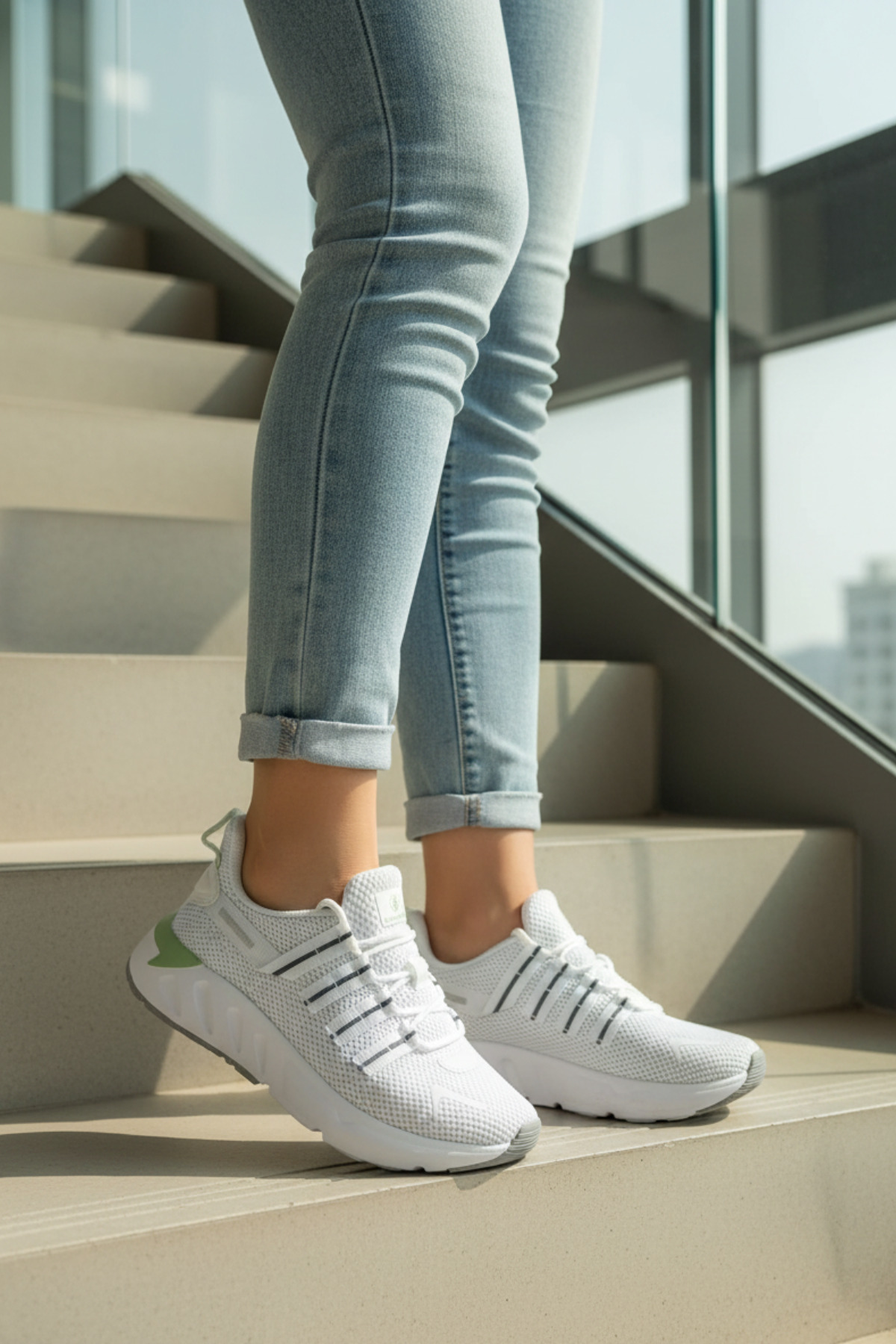 かわいいレピドライト！綺麗！ジュワーンとくる！結構くる！ Lumberjack SW-9577 Beyaz Kadın Comfort Günlük Sneaker Ayakkabı