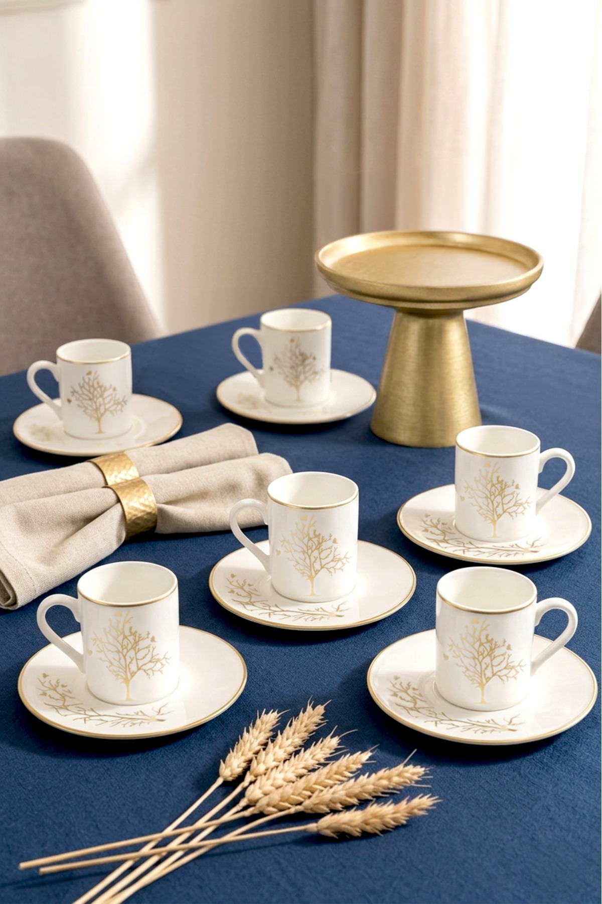 Tree of Life Coffee 12-Piece Set of 6 Cups 100ml