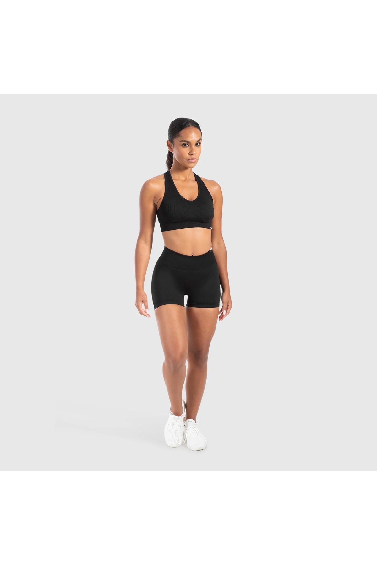 baim x Scrunch Aise Seamless Toparlayıcı Büzgülü Push Up Kısa Tayt görsel 4