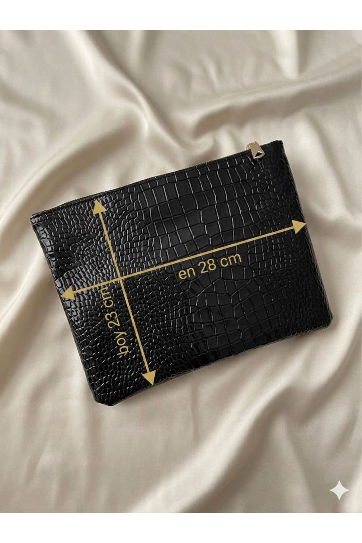 VELORİA BAG & SCARF Çok amaçlı premium portföy, makyaj ve abiye çanta ELCİK HEDİYELİ ! görsel 4