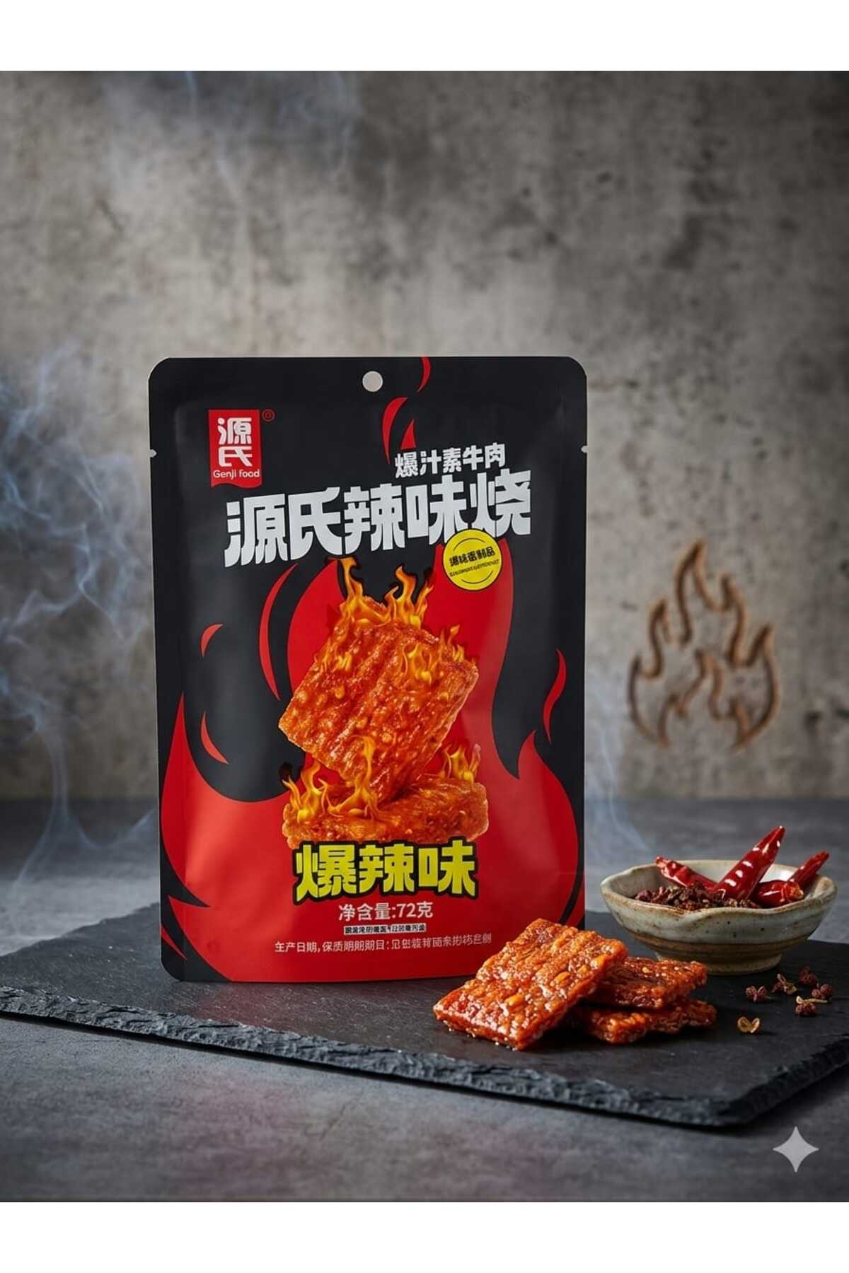 hijazigroup Genji Food Shredded Big Gluten Chunk Super Spicy ...