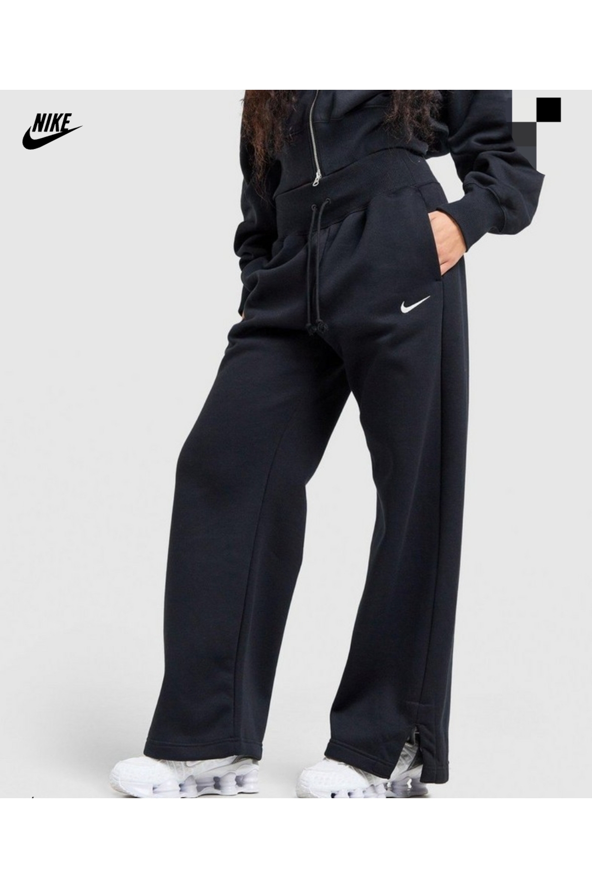 STORM FLEECE PRO EMB LONG PANTS ブラック　L Nike NSW Phoenix Fleece Pant Wide Kadın siyah Eşofman Altı ASLAN