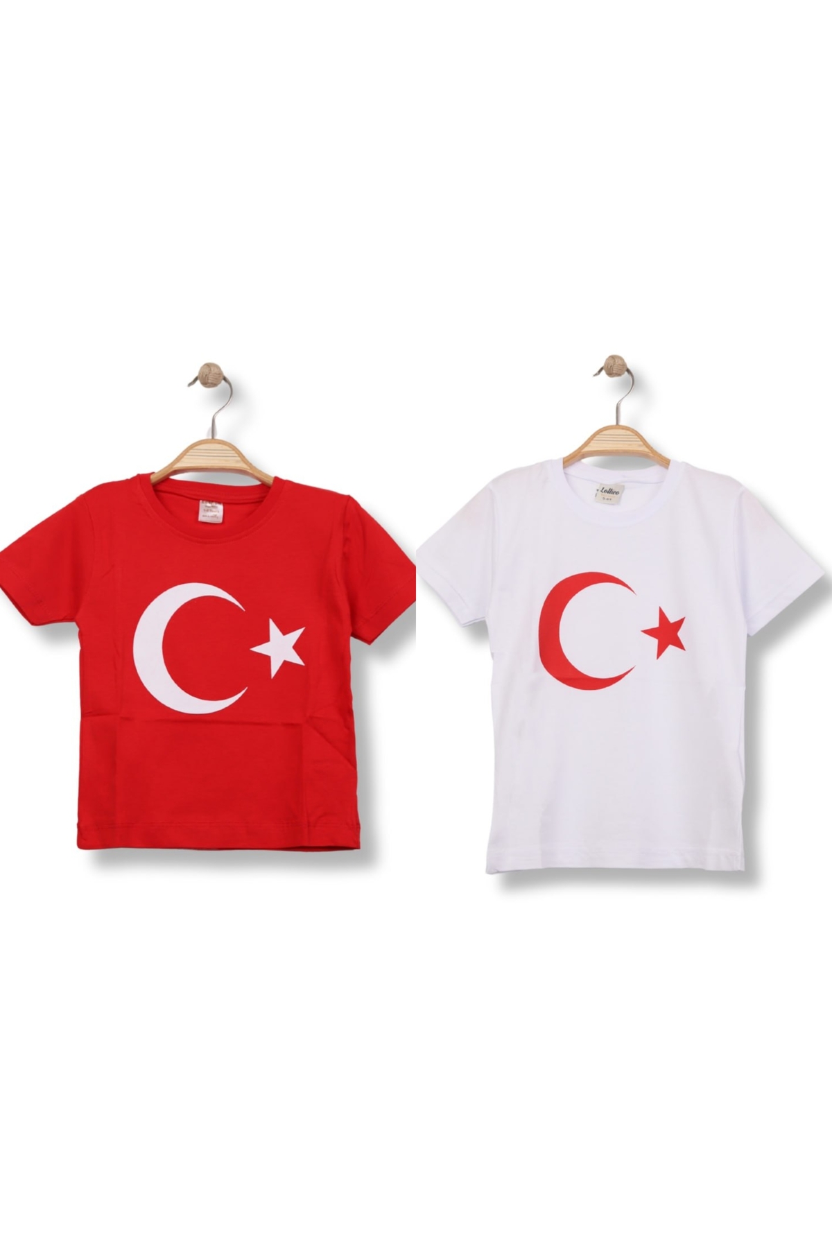 KIRMIZI AY YILDIZ TİŞORT - Kırmızı