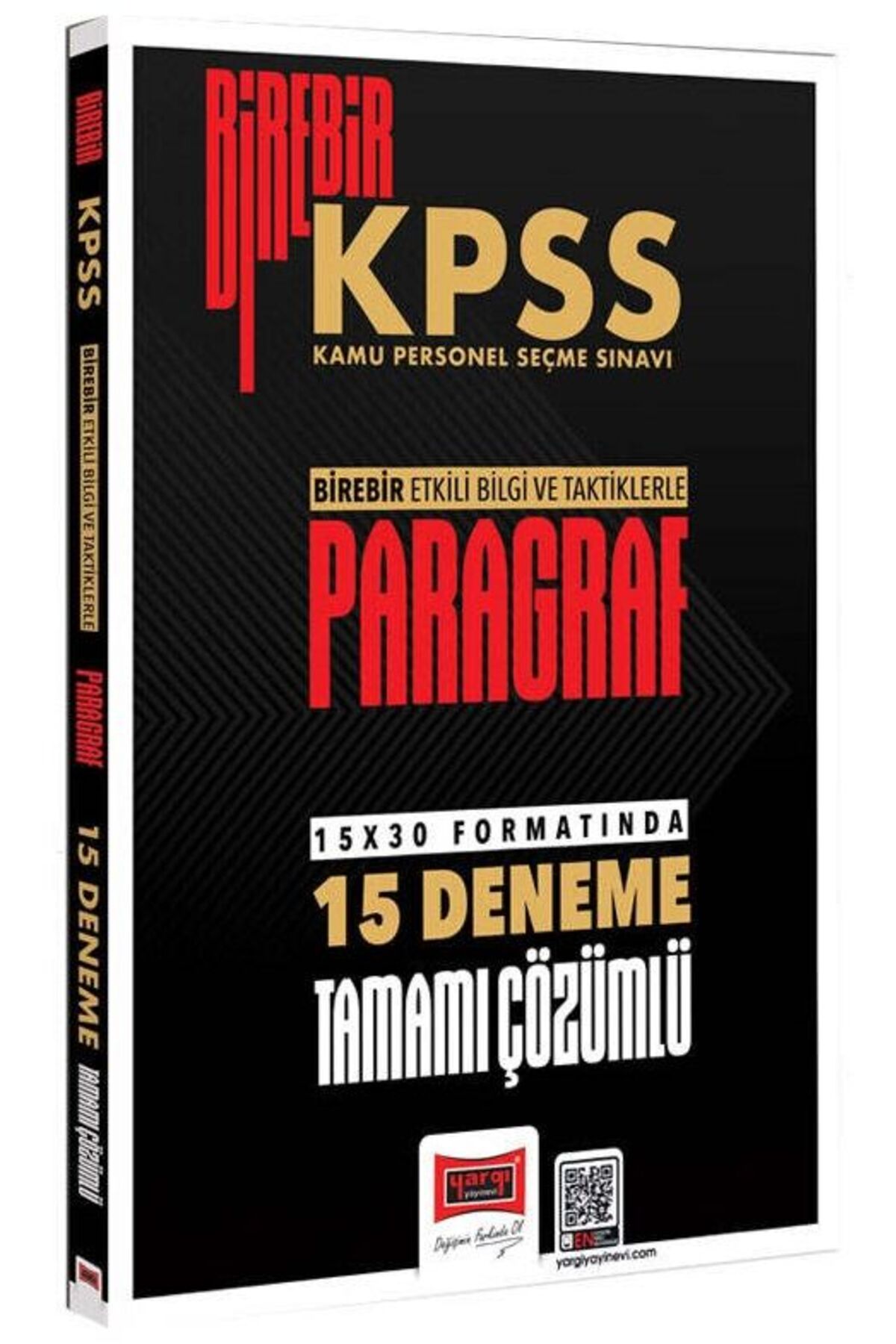 Yargı Yayınları Yargı 2026 KPSS Paragraf Birebir 15 Deneme Çözümlü