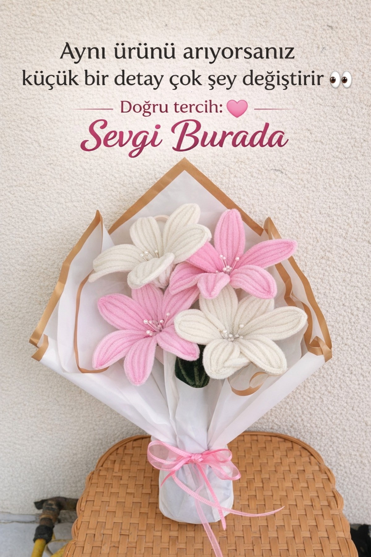Pink and white love (Gift Flower)
