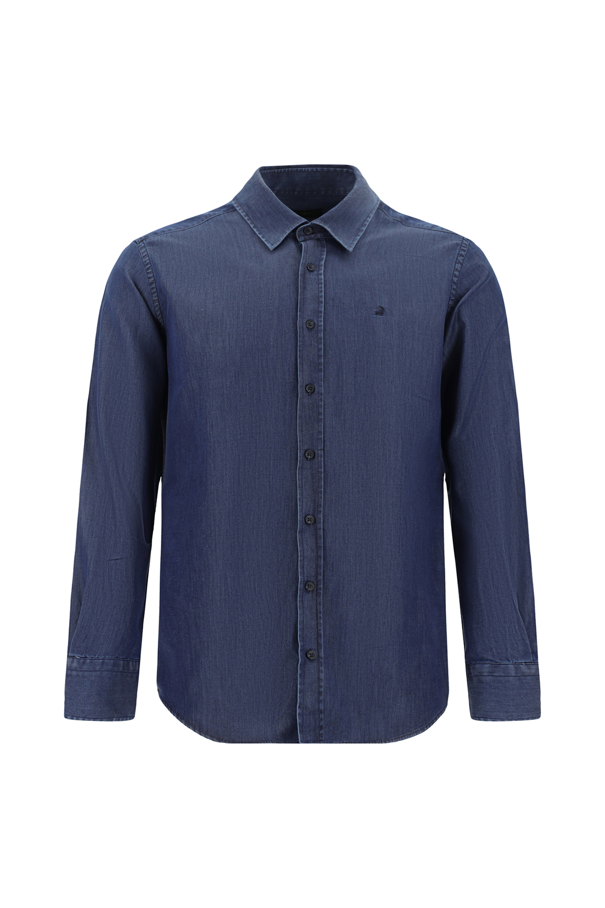 Long Sleeve Slim Fit Slim Fit Sports Lyocell Blend Shirt
