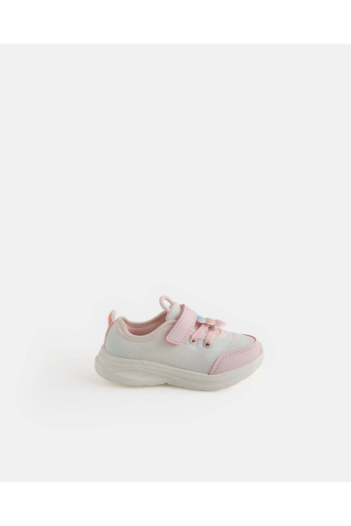 REDTAG Infant Girls Pink Heart Trainers