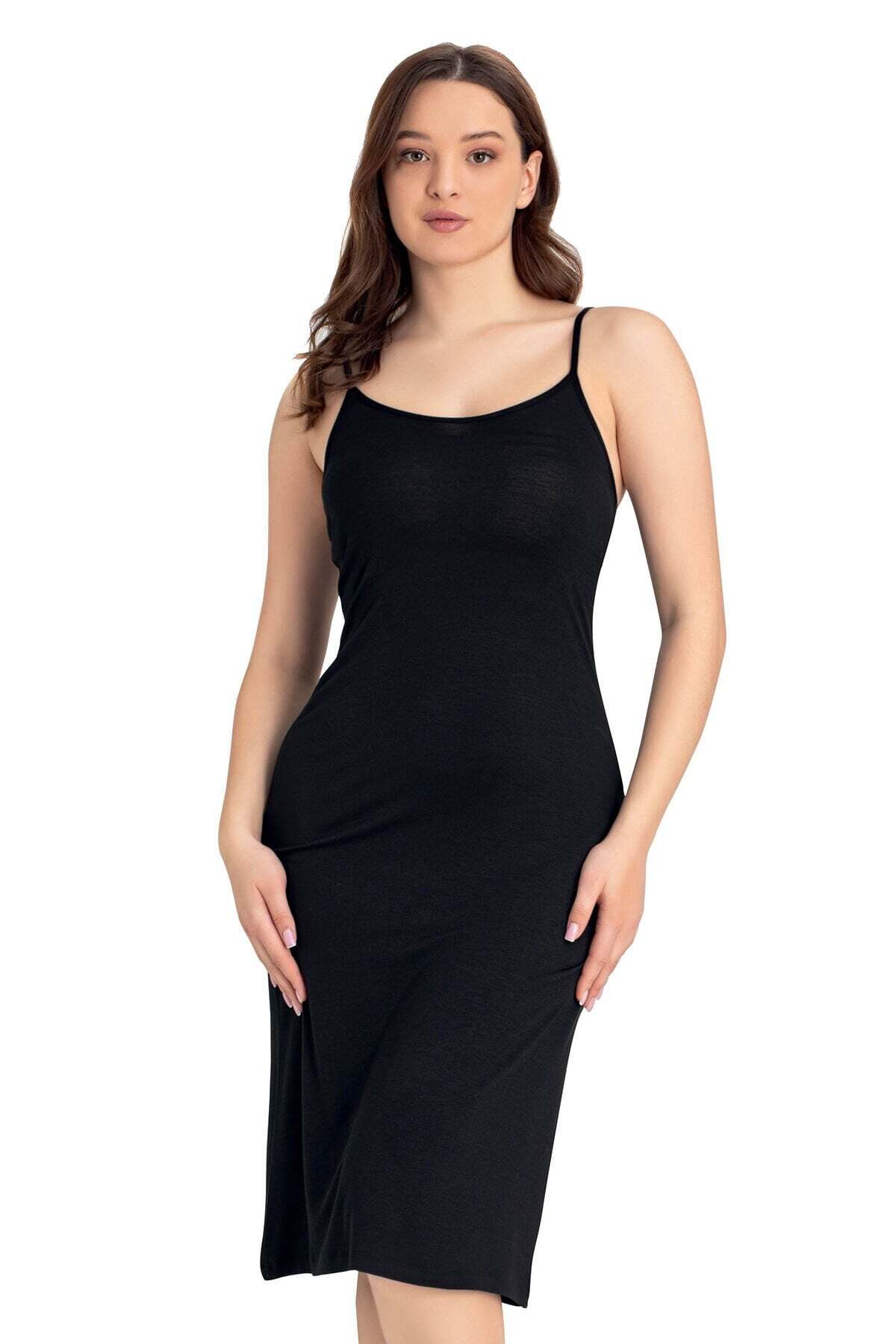SENFONİ Organik Bambu Maxi Boy İp Askılı Kombinezon