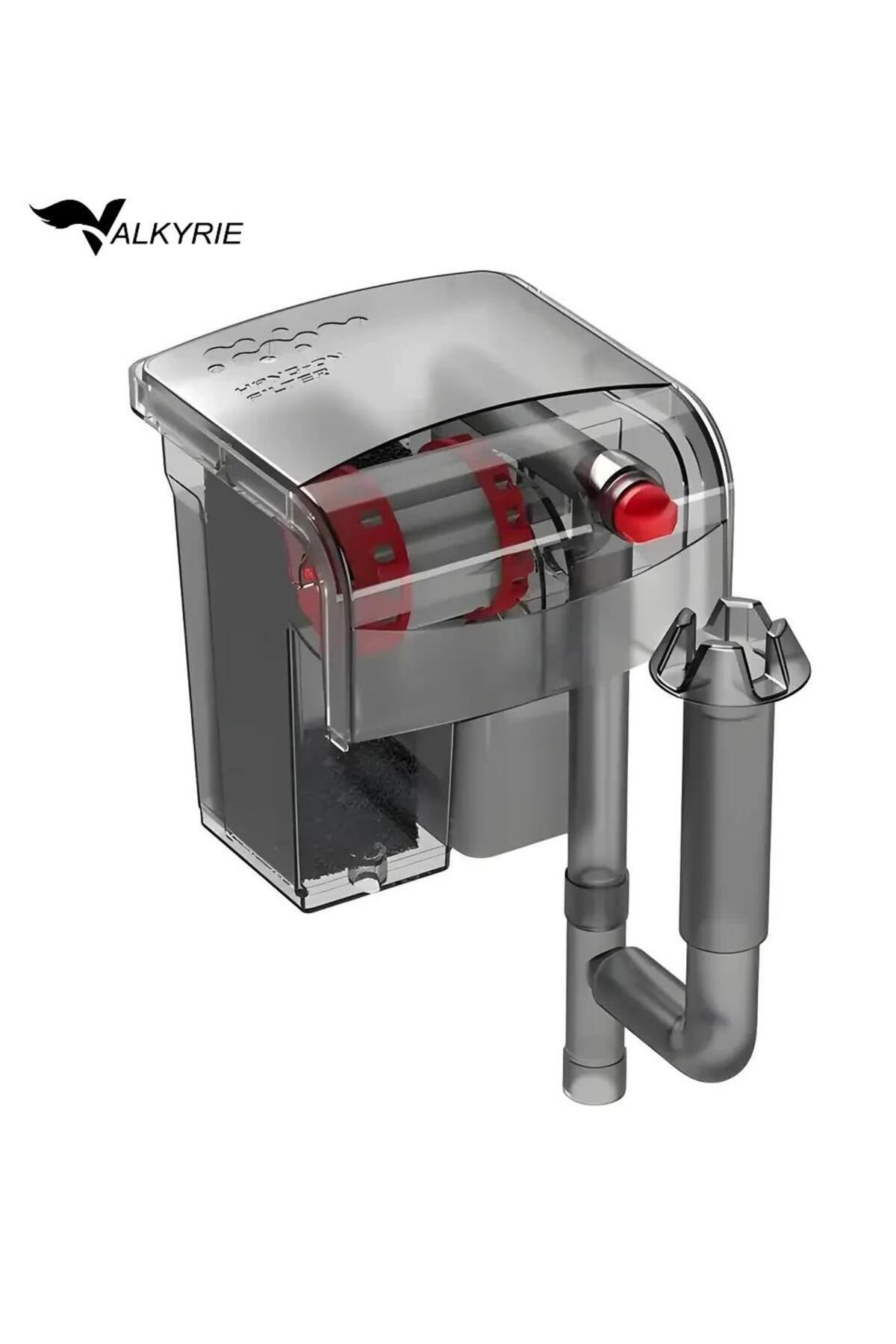 valkyrie Akvaryum Askılı Şelale Filtre 3W 250 L/H Sessiz Çalışma Yüzey Temizleyici Sünger Filtreli - Fiyatı, Yorumları