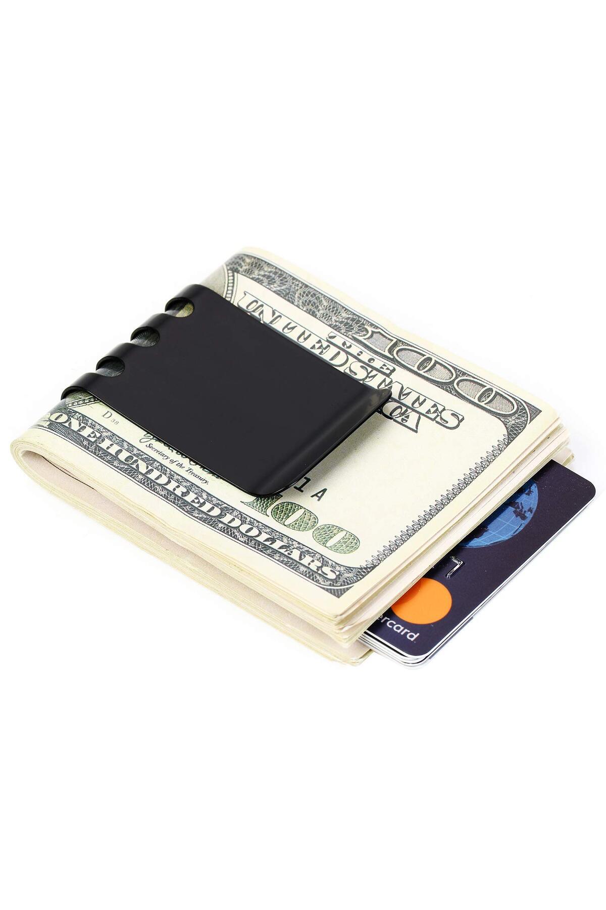 VEXORA GLOBAL Para Klipsi (Money Clip), Nakit ve Kredi Kartı için, Paslanmaz Çelik, Slim & Hafif görsel 3