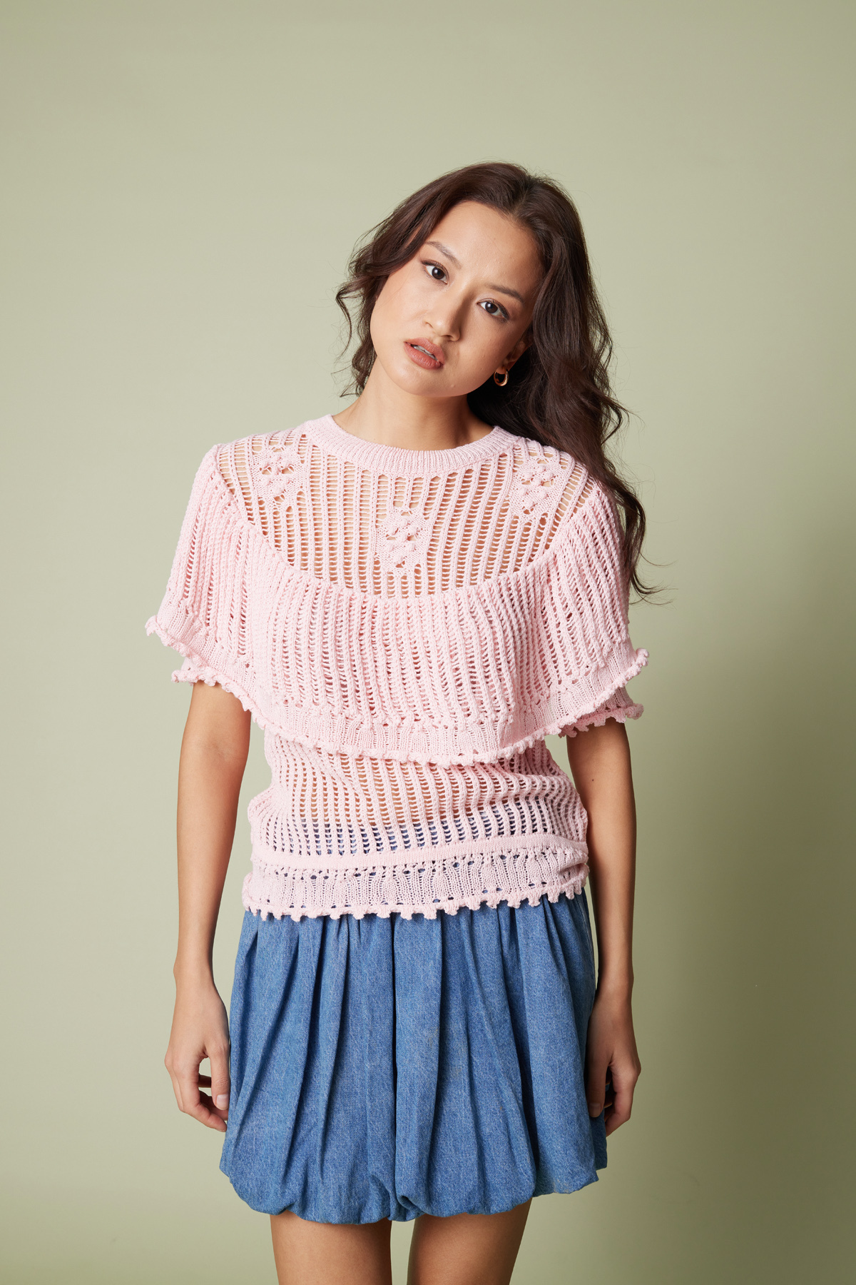 Nisan  AJURLU FIRFIRLI TRİKO KAZAK