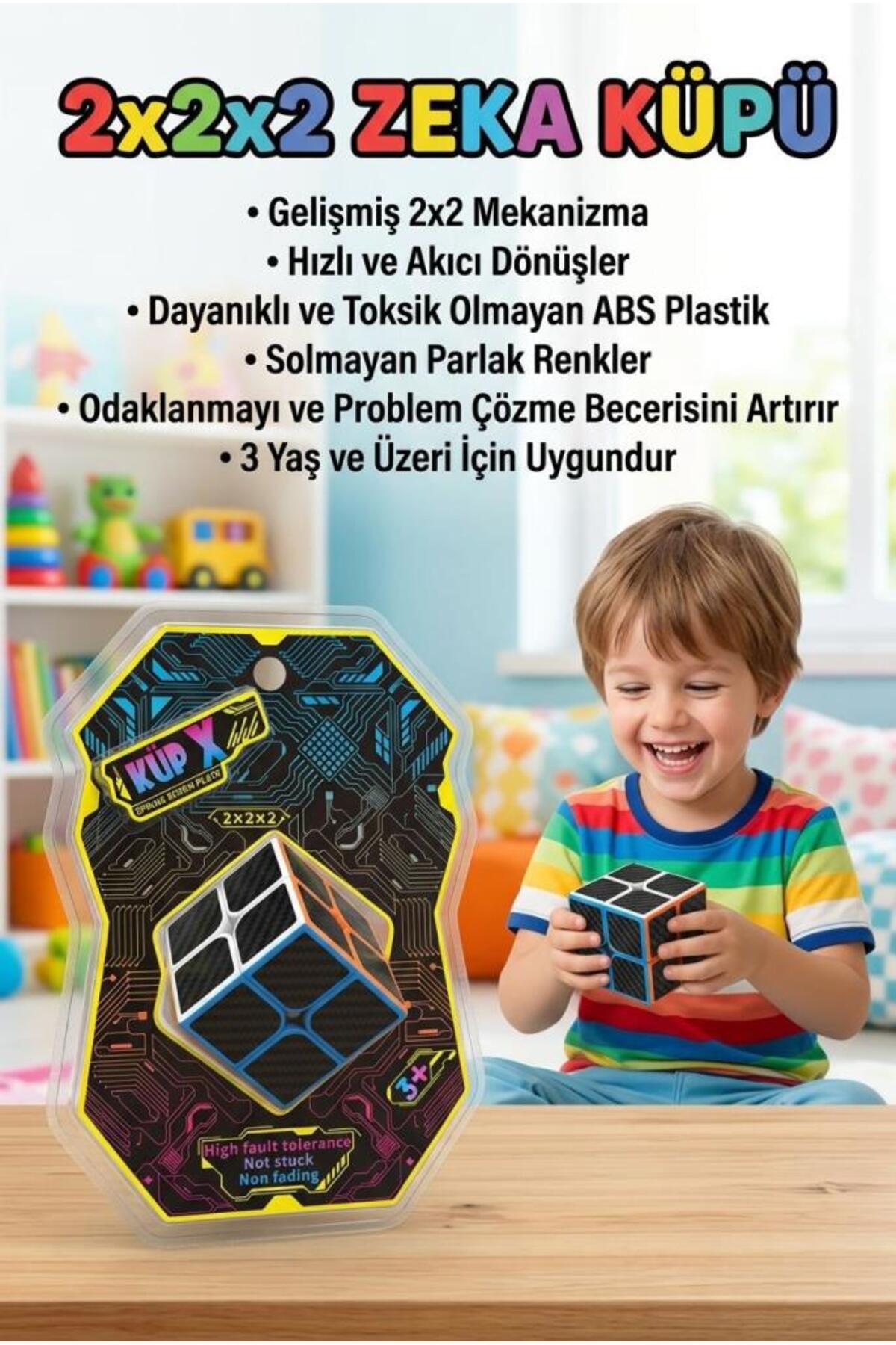 【北京PTS2025限定】TINYTINY Rubik's Cubeフィギュア Tıfıl Toys İlk Zeka Küpüm 2x2x2 Kübix! Takılmayan Hızlı Mekanizma