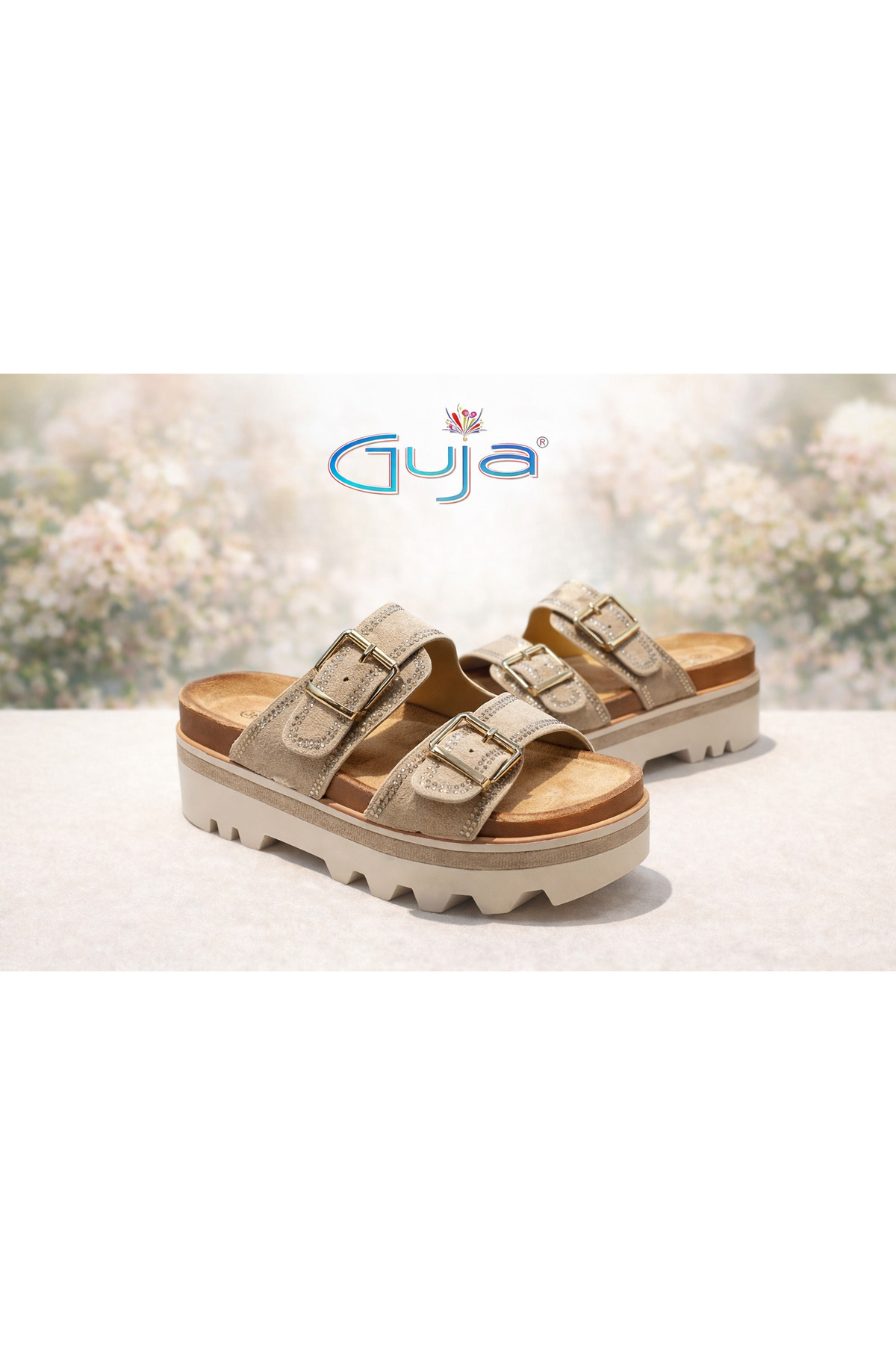 26Y221 Slippers with thick sole buckle