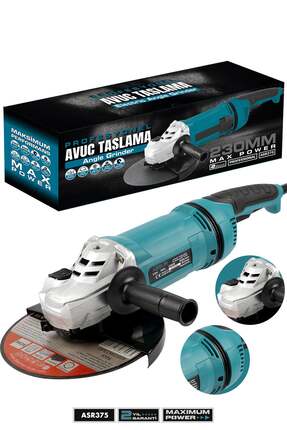 ASSUR Profesyonel 2200w 230 mm Elektrikli Büyük Boy Spiral Taşlama Makinesi