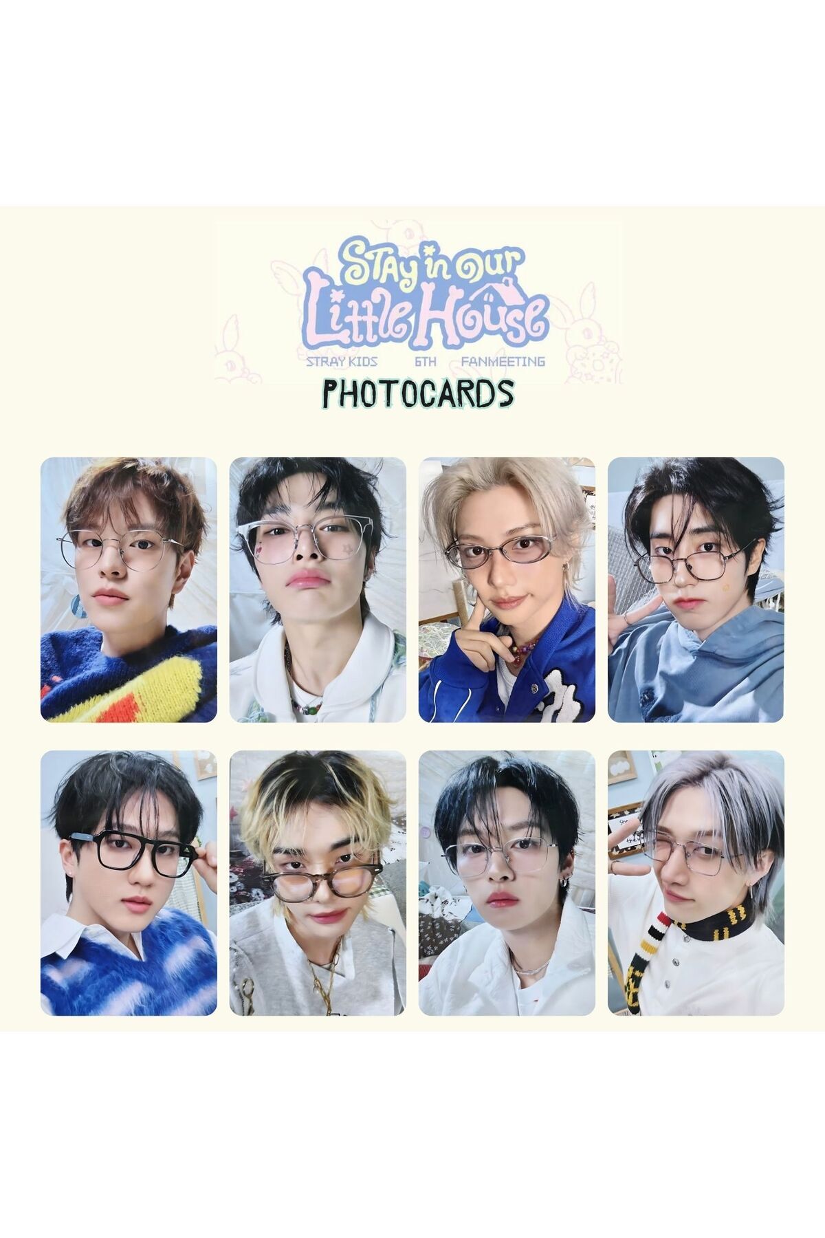 Kpop Dünyasi STRAY KIDS '' 6th Fanmeeting '' Photocards Set 1