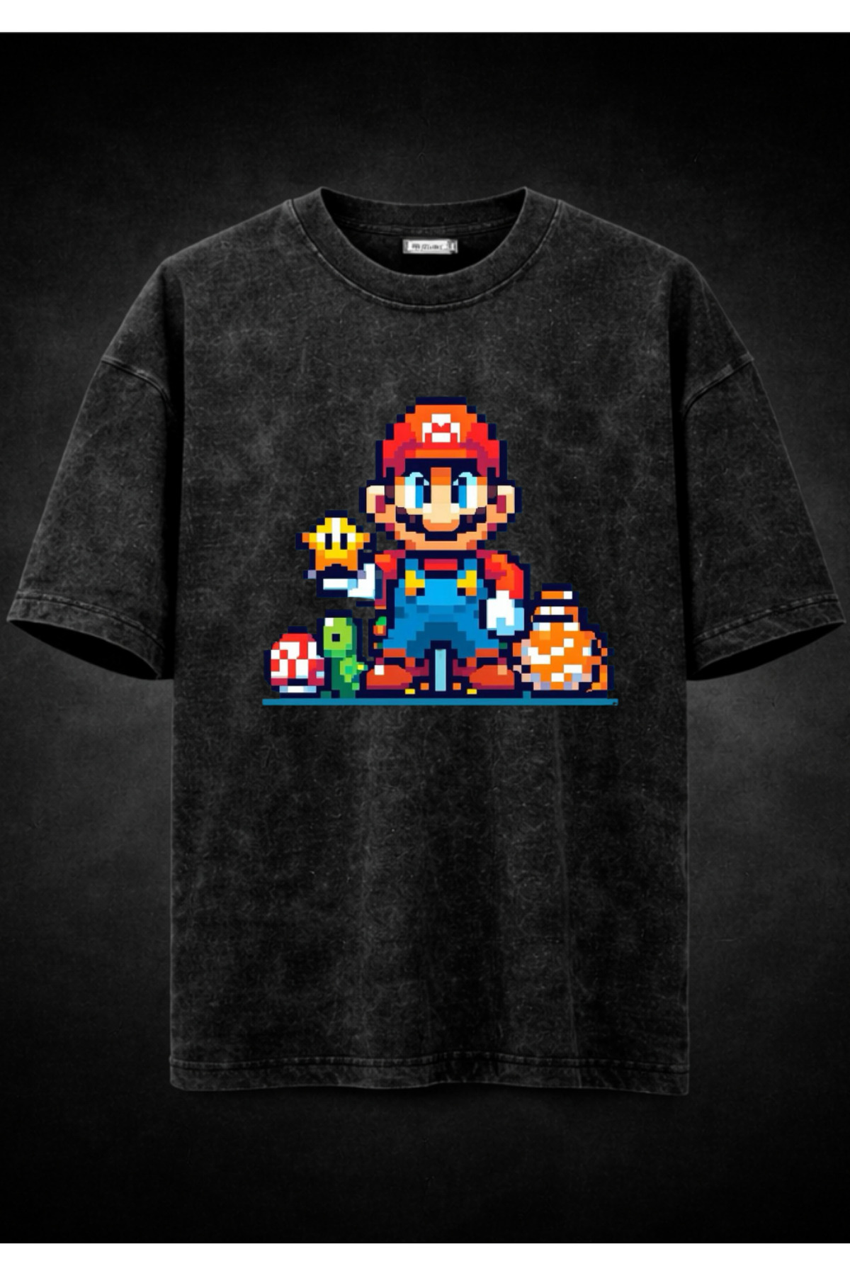 FREAK T-SHIRT Super Mario Baskılı Unisex Oversize Tişört - Fiyatı