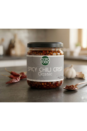 ergo food Zeytinyağlı Acı Biber Kıtırı 240g Spicy Chili Crisp | Noodle, Pilav...