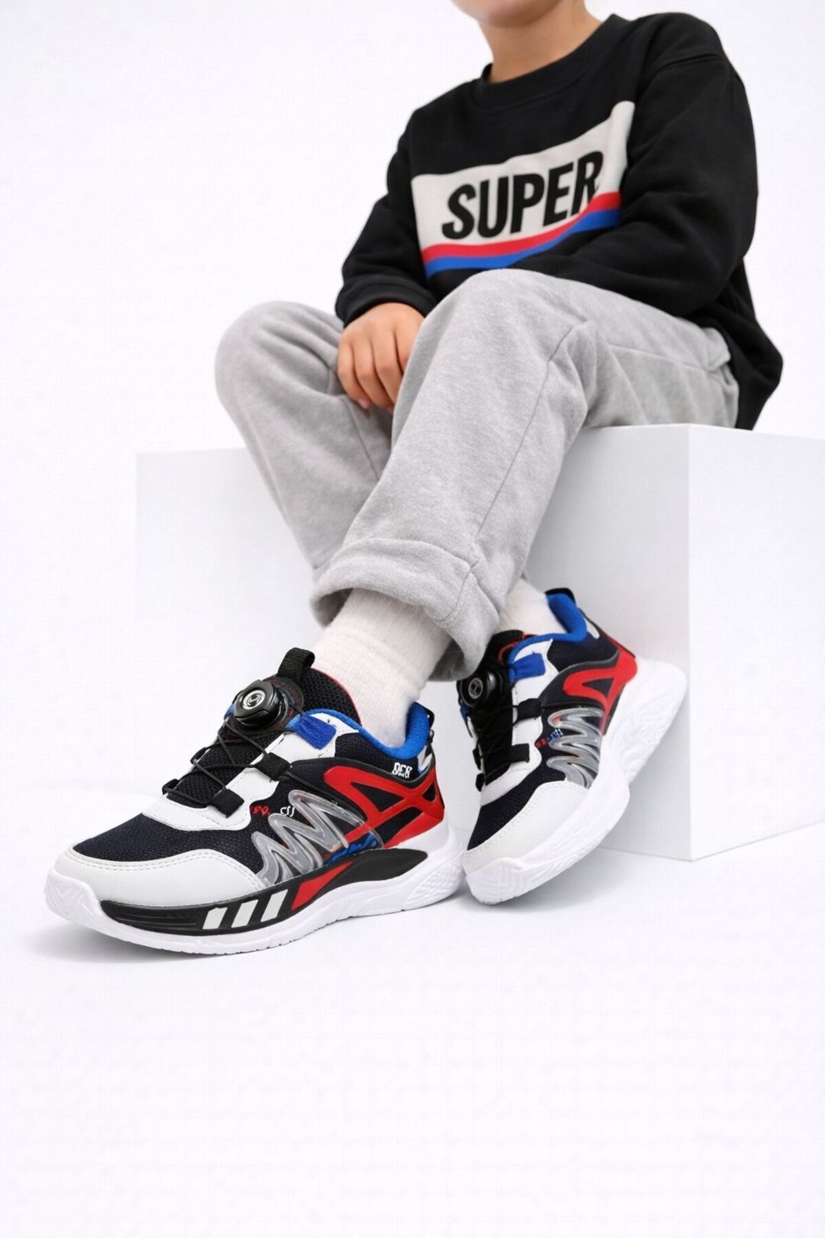 Slipcat Erkek BOA Bağcıklı Mekanik Sıklamı Sistemli Sneaker Hafif