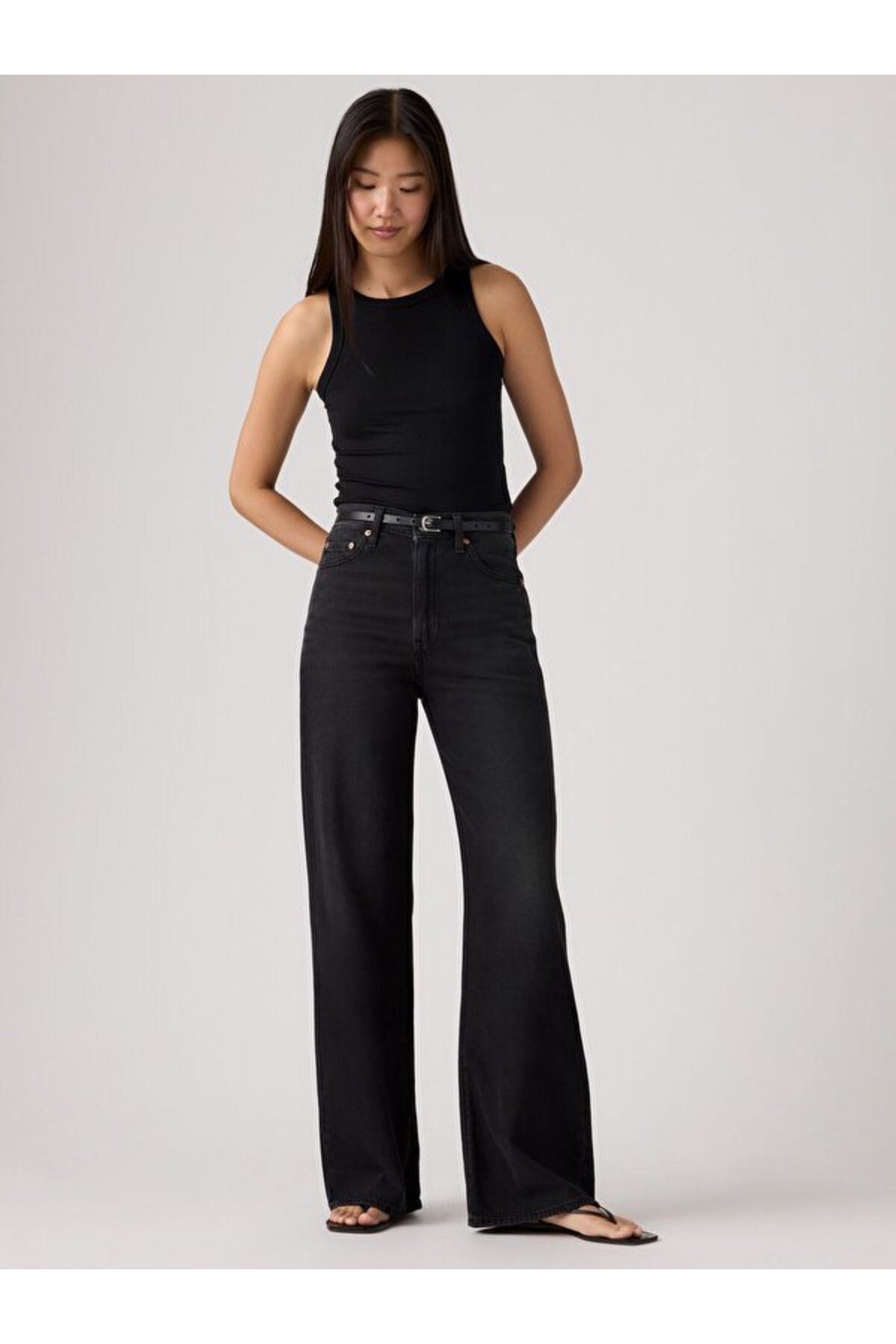 Ribcage Wide Leg Kadın Jean Pantolon - None Your Business