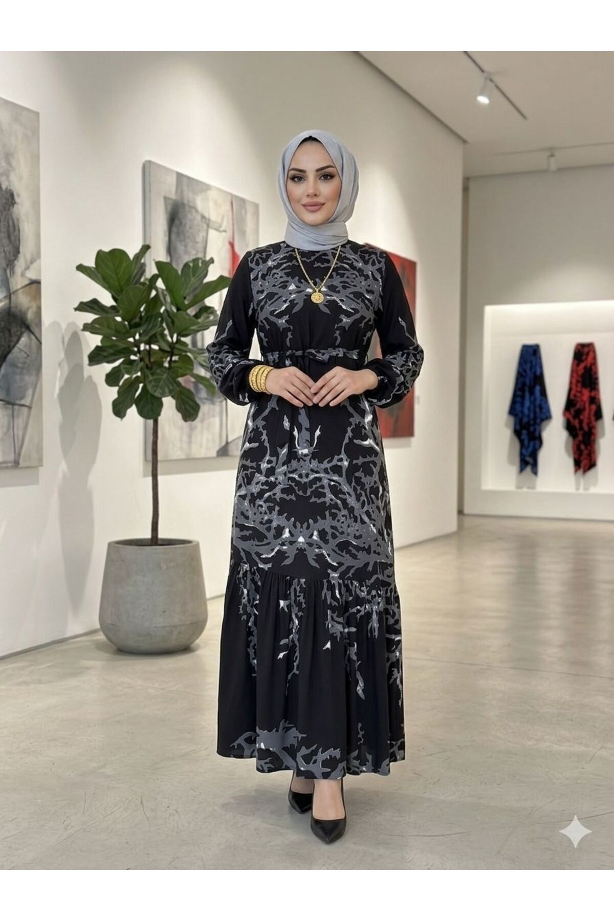 azra fashion kadın tesettür elbise
